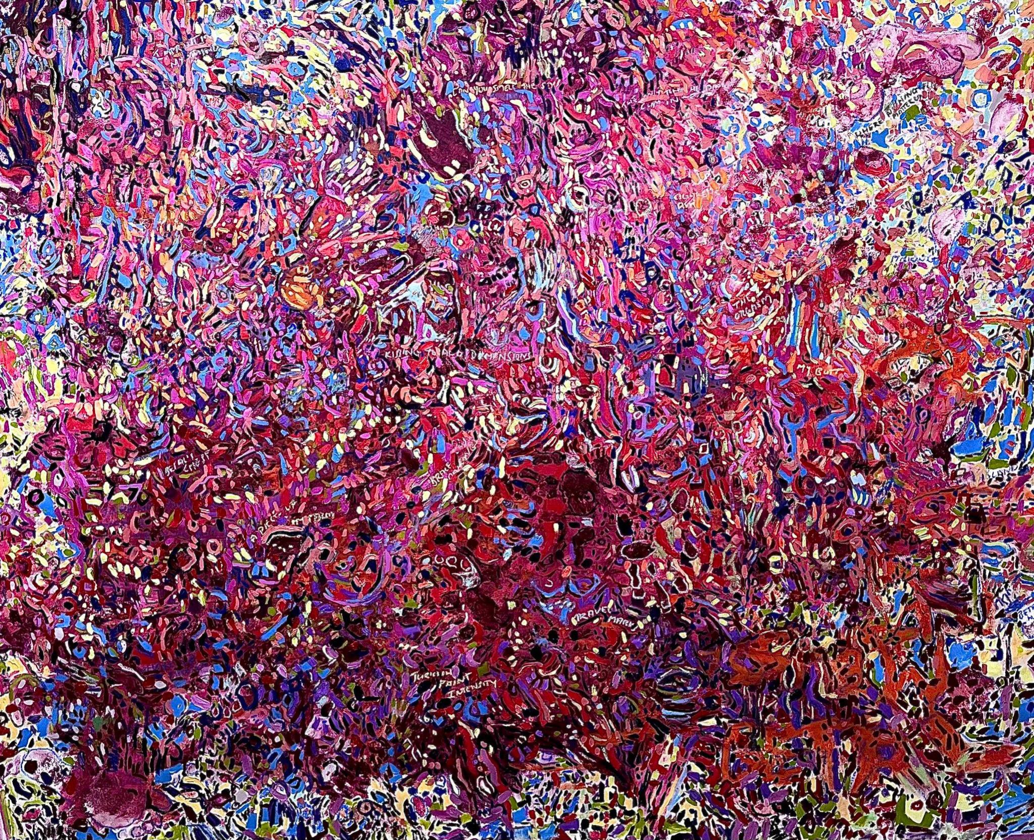 Melissa Fontini - Kissing to Add Dimension - 137 x 172 cm - Oil on canvas - R53 000