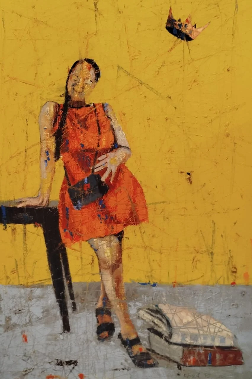 Obert Jongwe - Songelwa - 75 cm x 50 cm - Oil on canvas - R26, 250 excl VAT