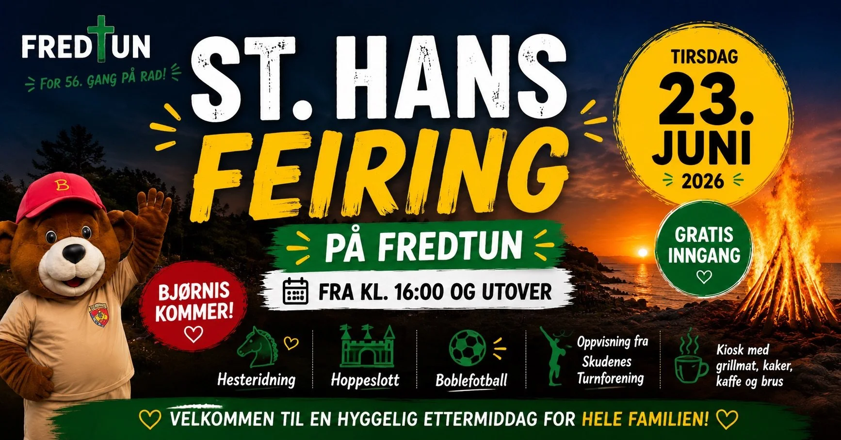 St. Hans-feiring på Fredtun