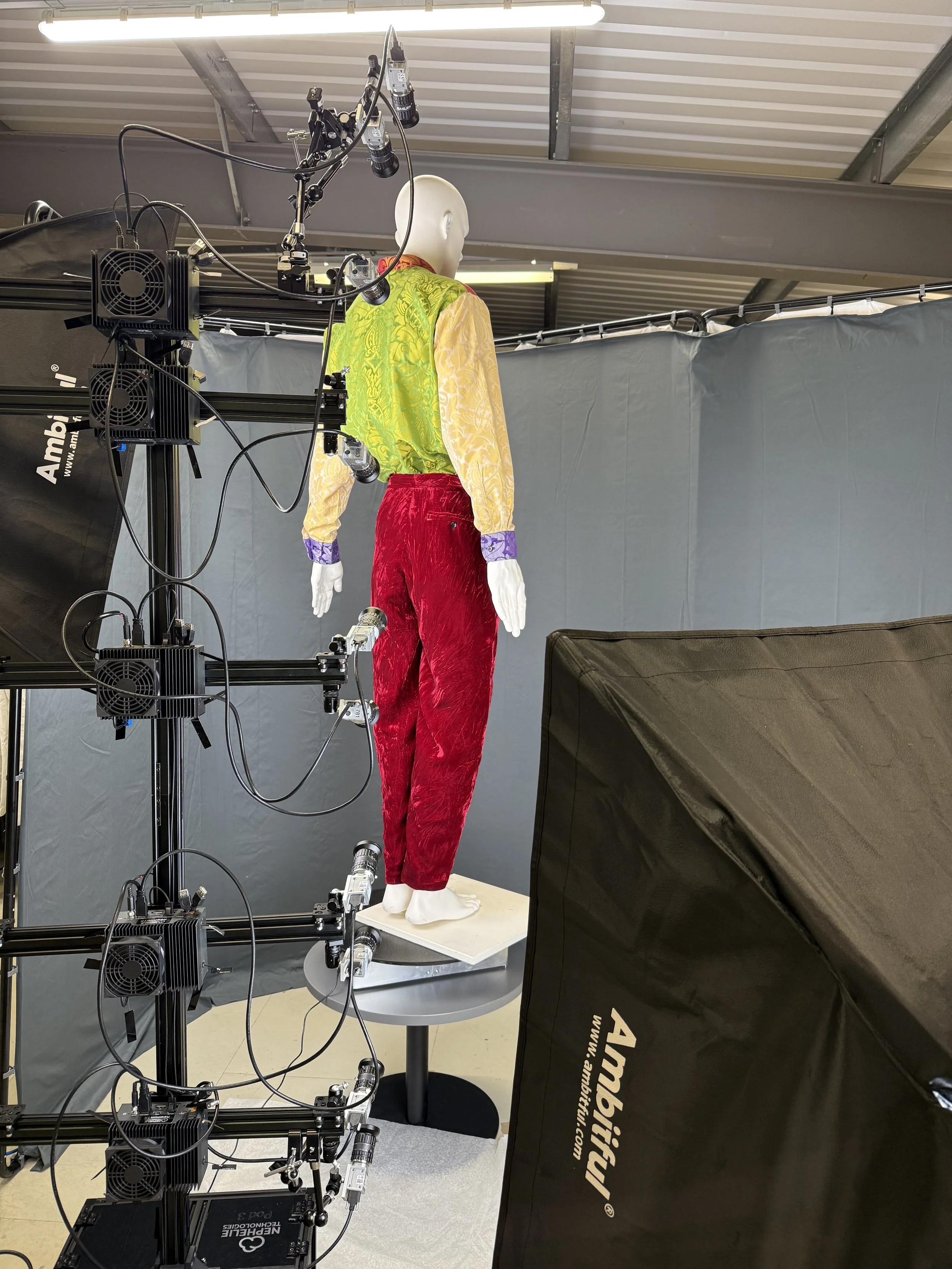 Scanning Set up for the Fashion Museum