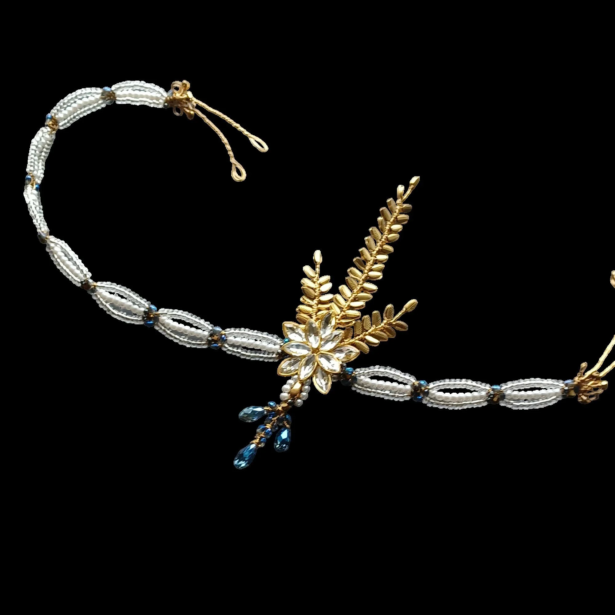 A 3 branch gold leaf 1920s inspired headpiece with pearls and crsytals-Lilith-original-2 (1).jpg