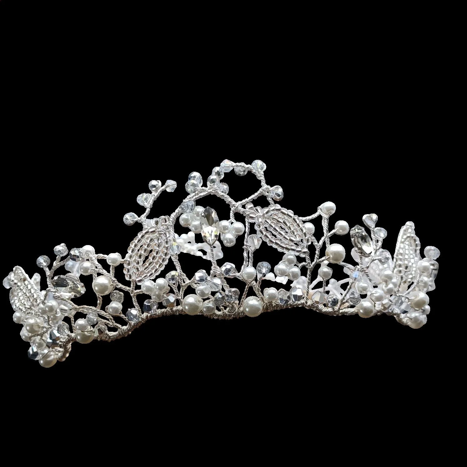 Crystal bridal crown handcrafted with crystals and pearls-Emmsilv (2).jpg