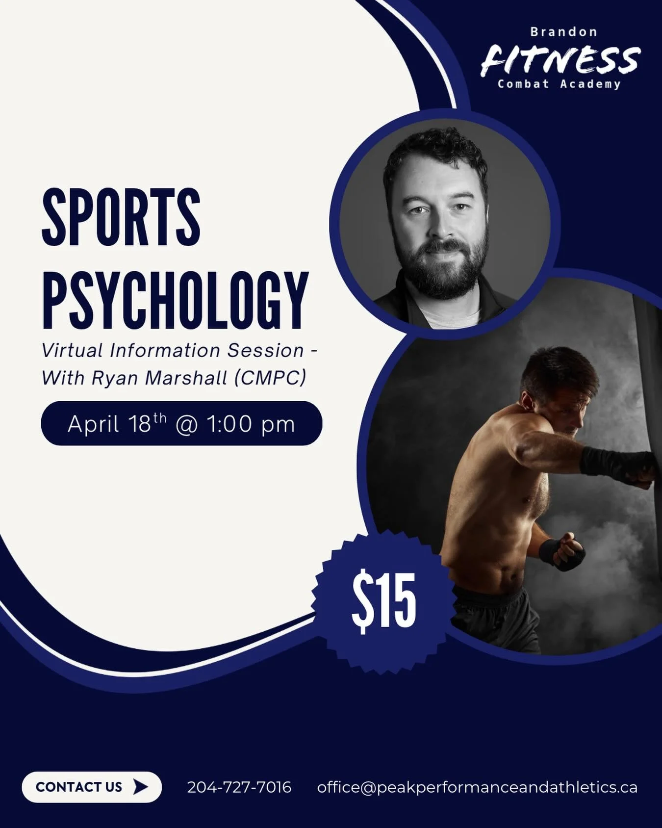 Join us for an insightful virtual information session with Ryan Marshall, a certified Mental Performance Consultant with over a decade of experience working with athletes and high performance professionals.

In the session, Ryan will provide a road-m