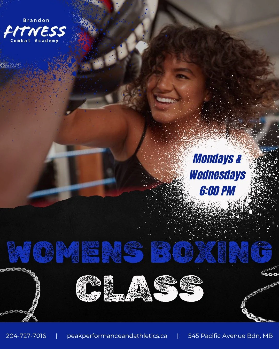 NEW CLASS TIME!

Starting next week, Women's Boxing will be Wednesdays AND Mondays at 6:00 pm! 

Improve your physical fitness with this beginner friendly, FEMALE LED, women's boxing class 💪

Come join us to throw some punches and have a blast!

#br