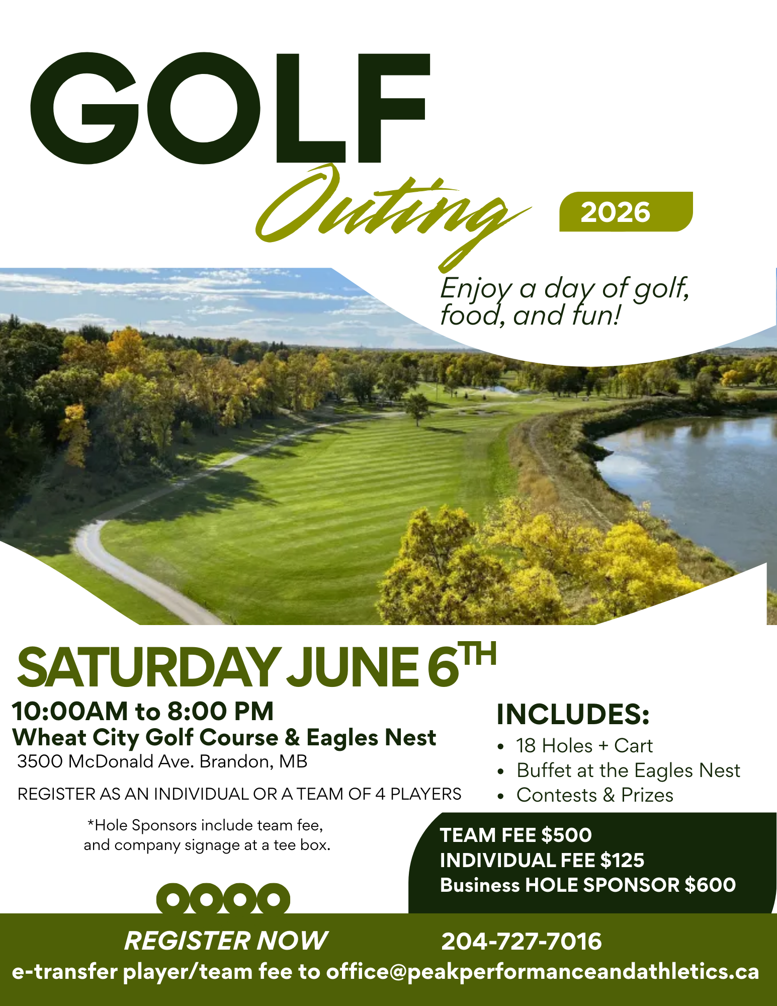 2nd Annual Fundraising Golf Tournament