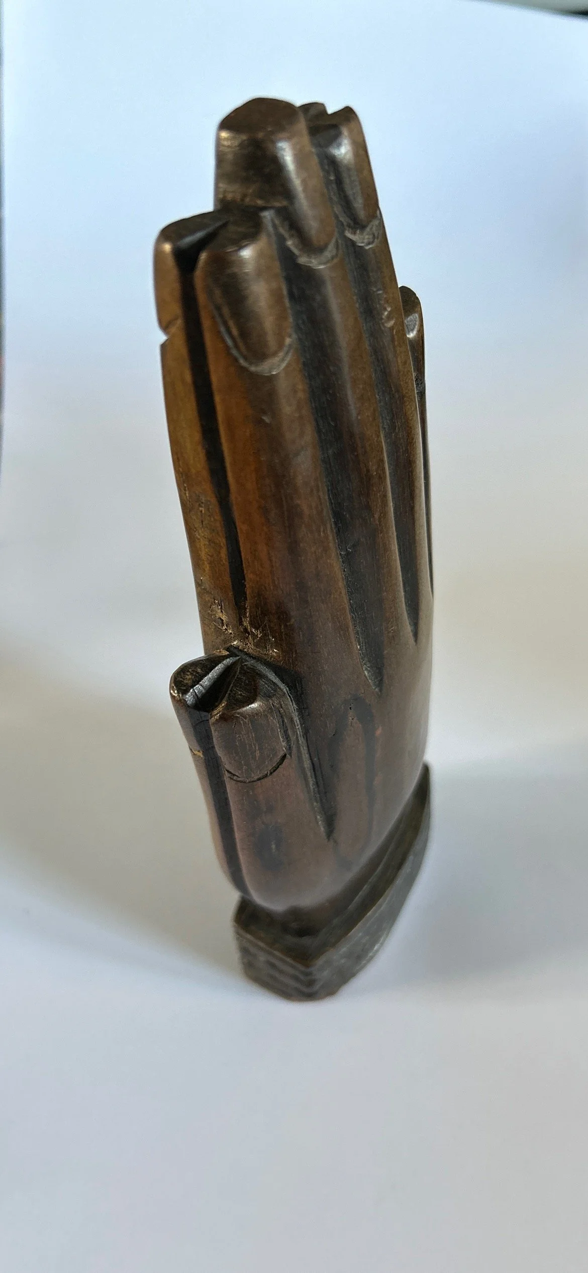 Vintage Hand-Carved Wooden Praying Hands — Foraging for Antiques
