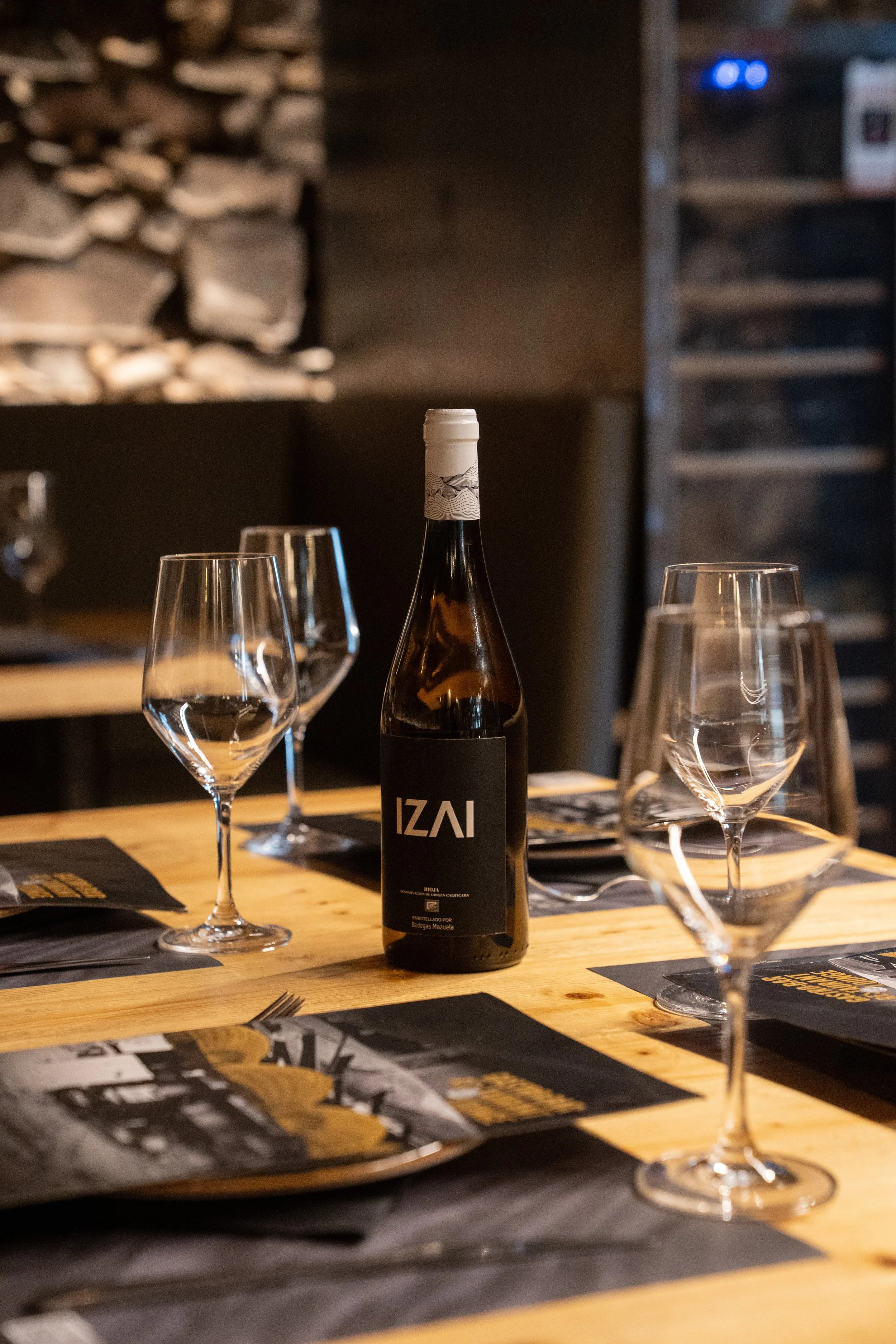 Dining setup at Izai Restaurant in Andorra
