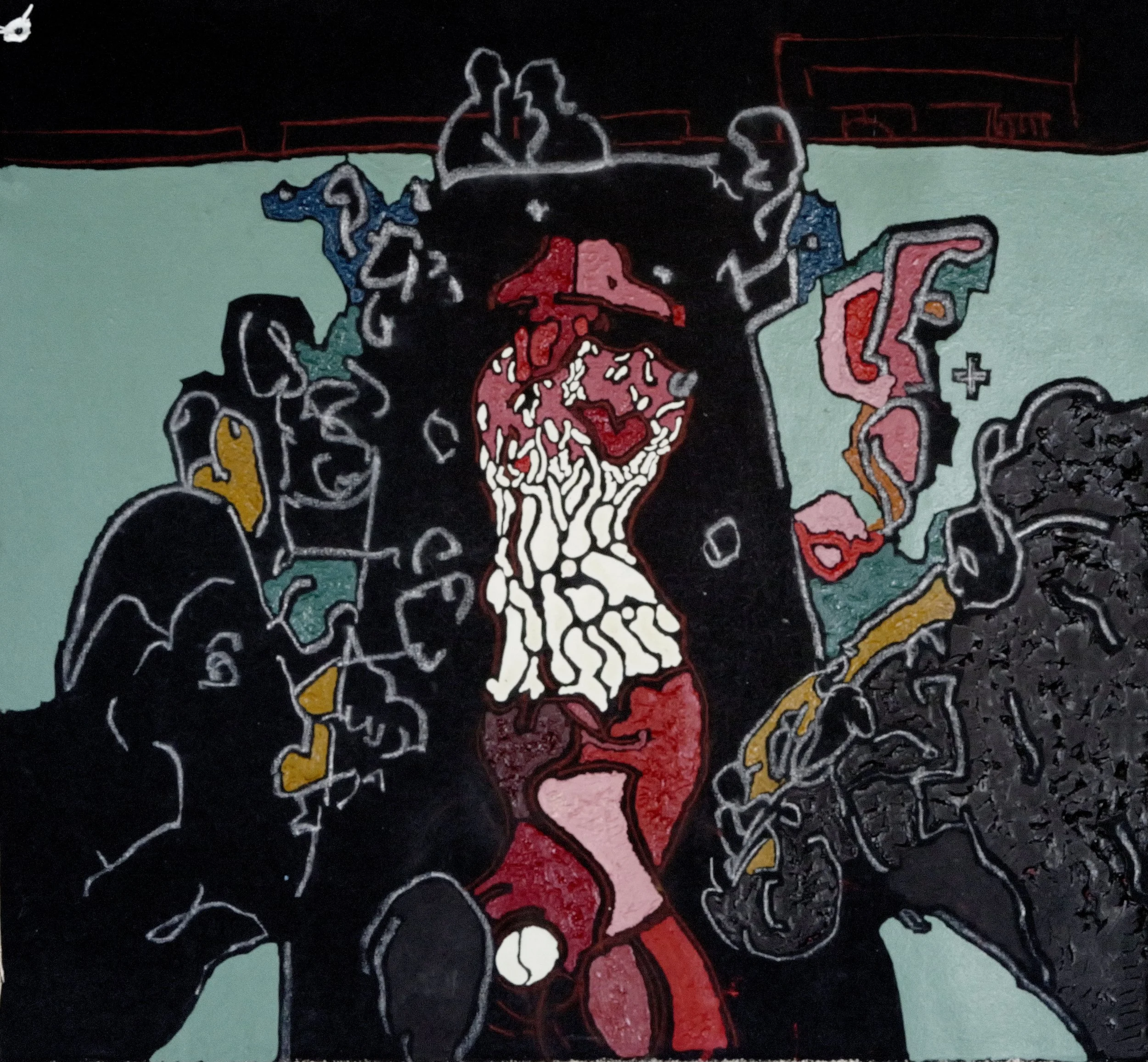 One By One. 2024. Oil on canvas. 100 x 60 cm.