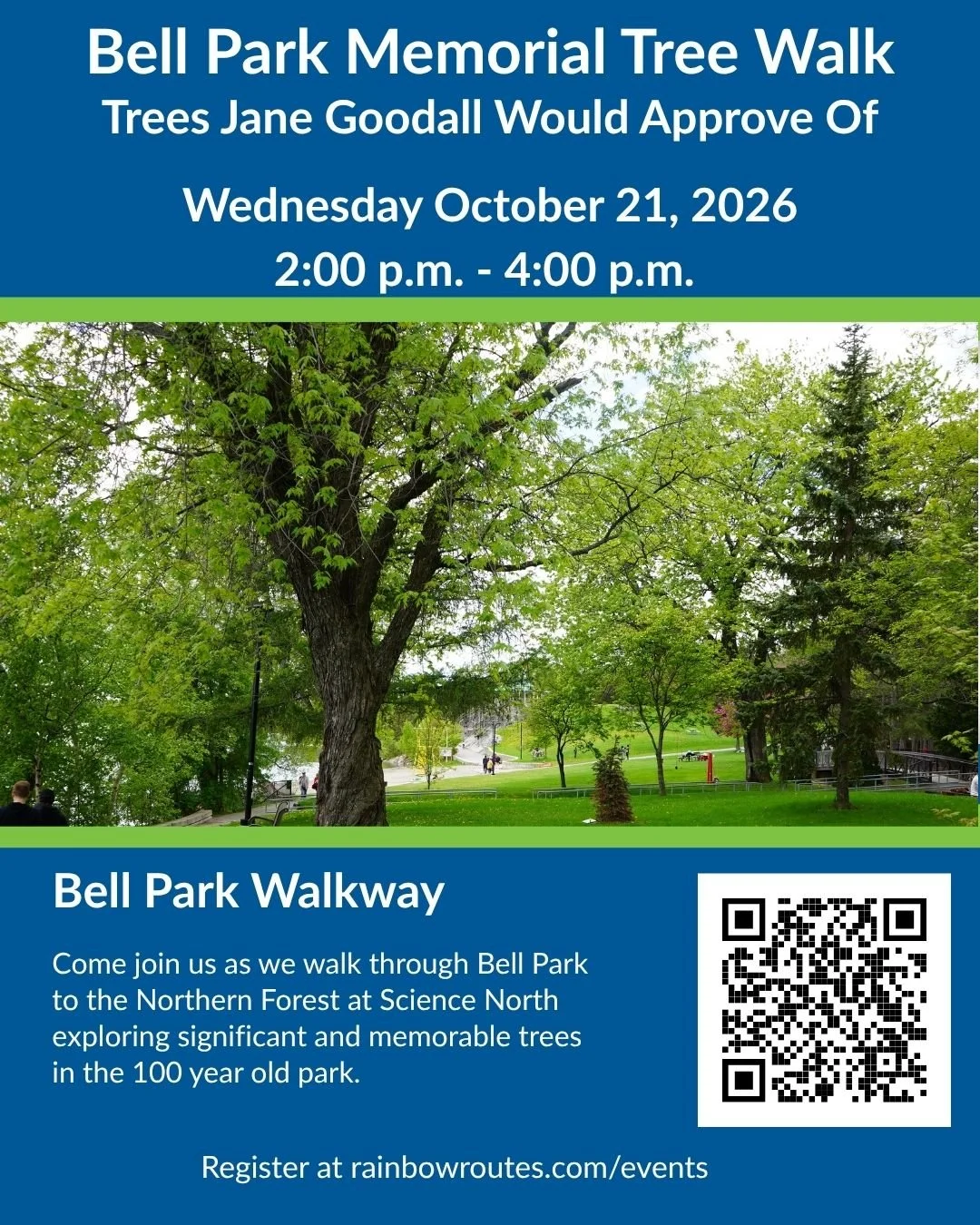 Bell Park Memorial Tree Walk: Trees Jane Goodall Would Approve Of