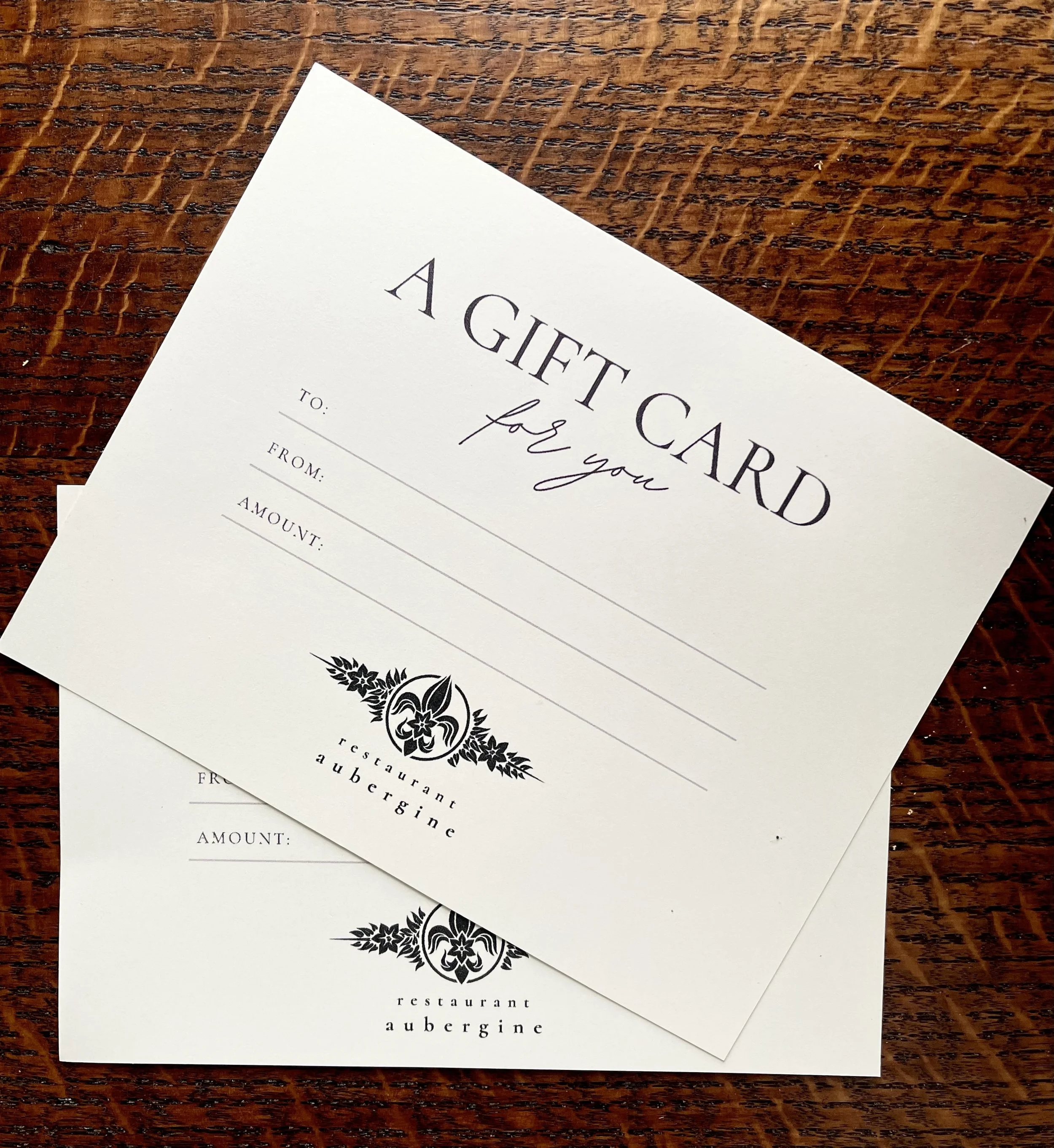 Restaurant Aubergine Gift Card