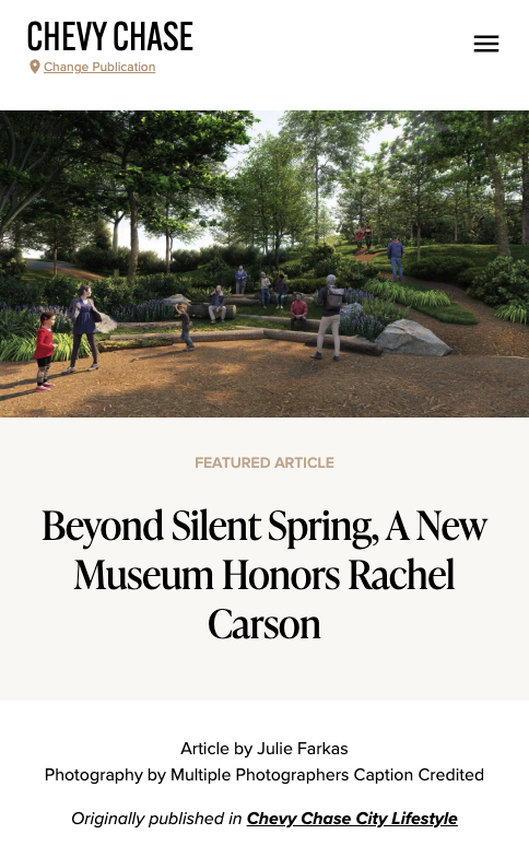 Chevy Chase City Lifestyle Magazine