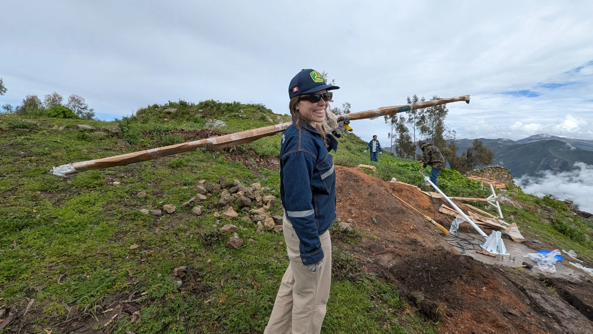 WindAid participant at the Salpo project site