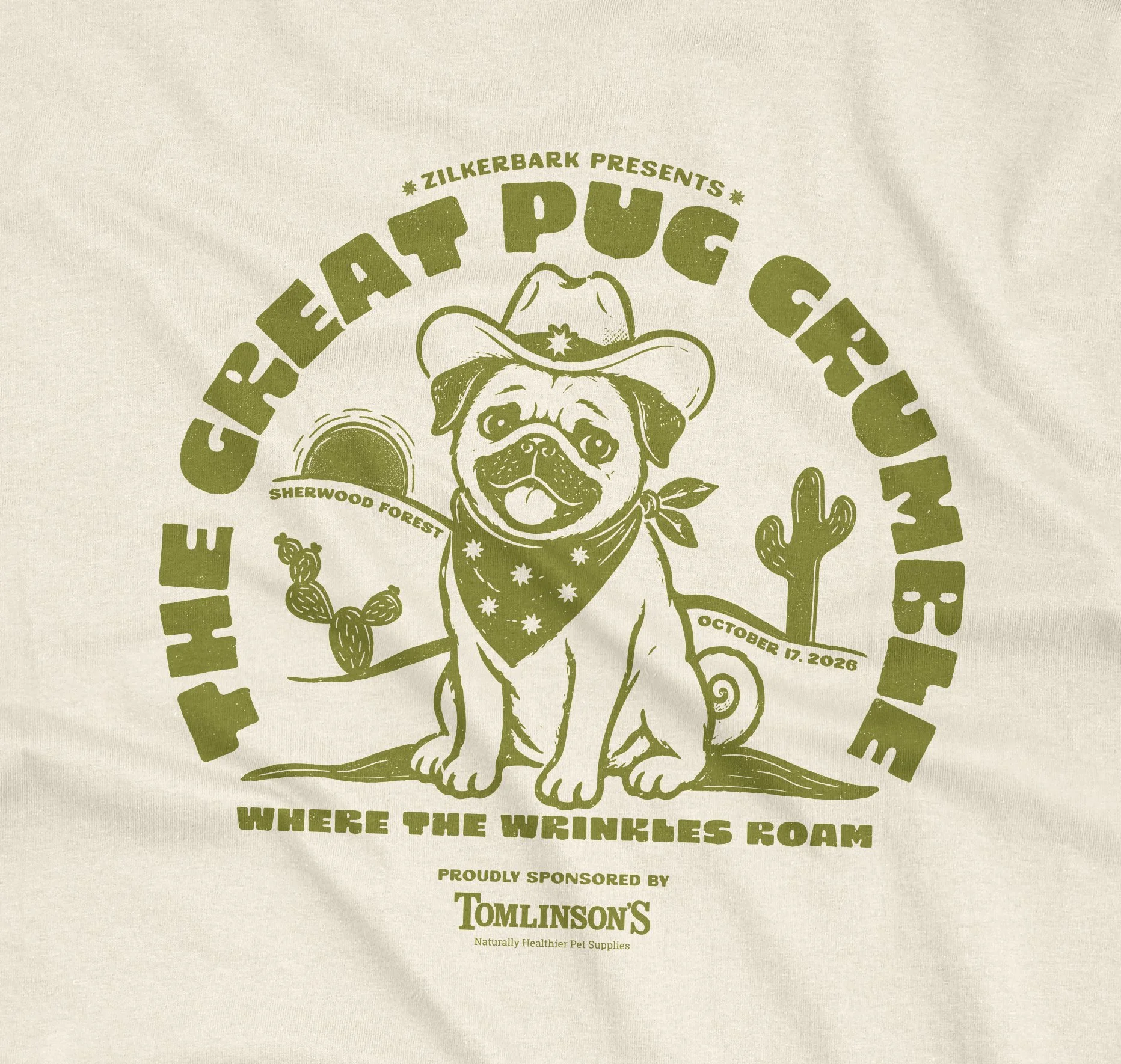 PRE-SALE→ 2026 Great Pug Grumble Event Tee!