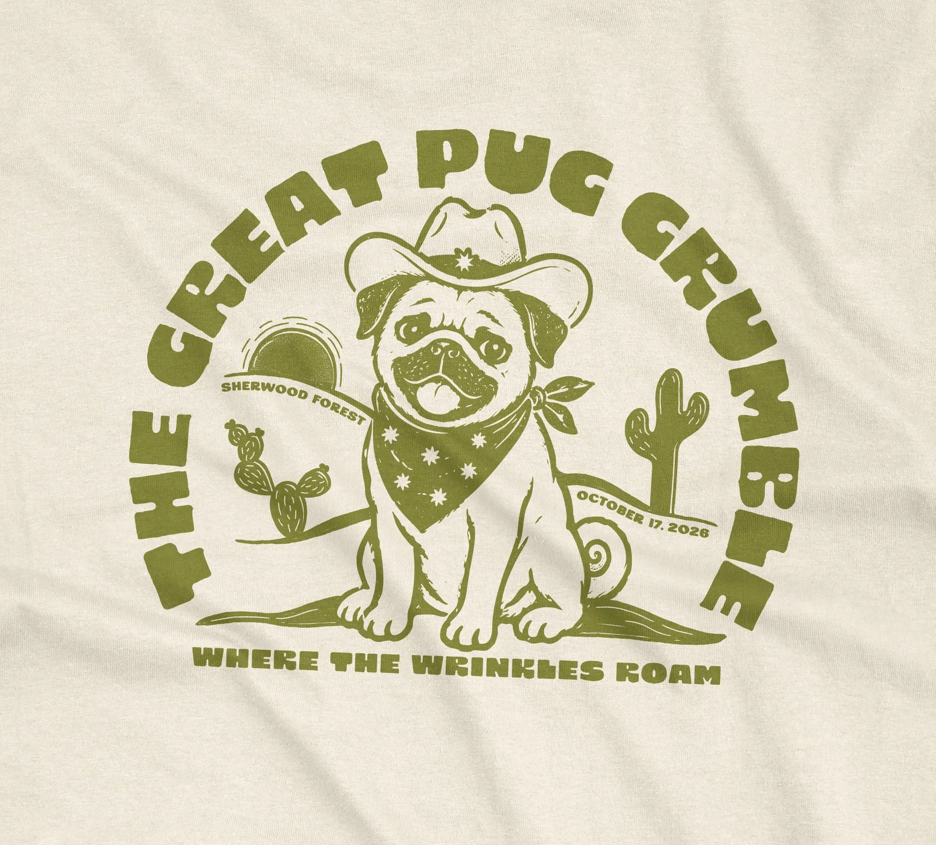 PRE-SALE→ 2026 Great Pug Grumble Event Tee!