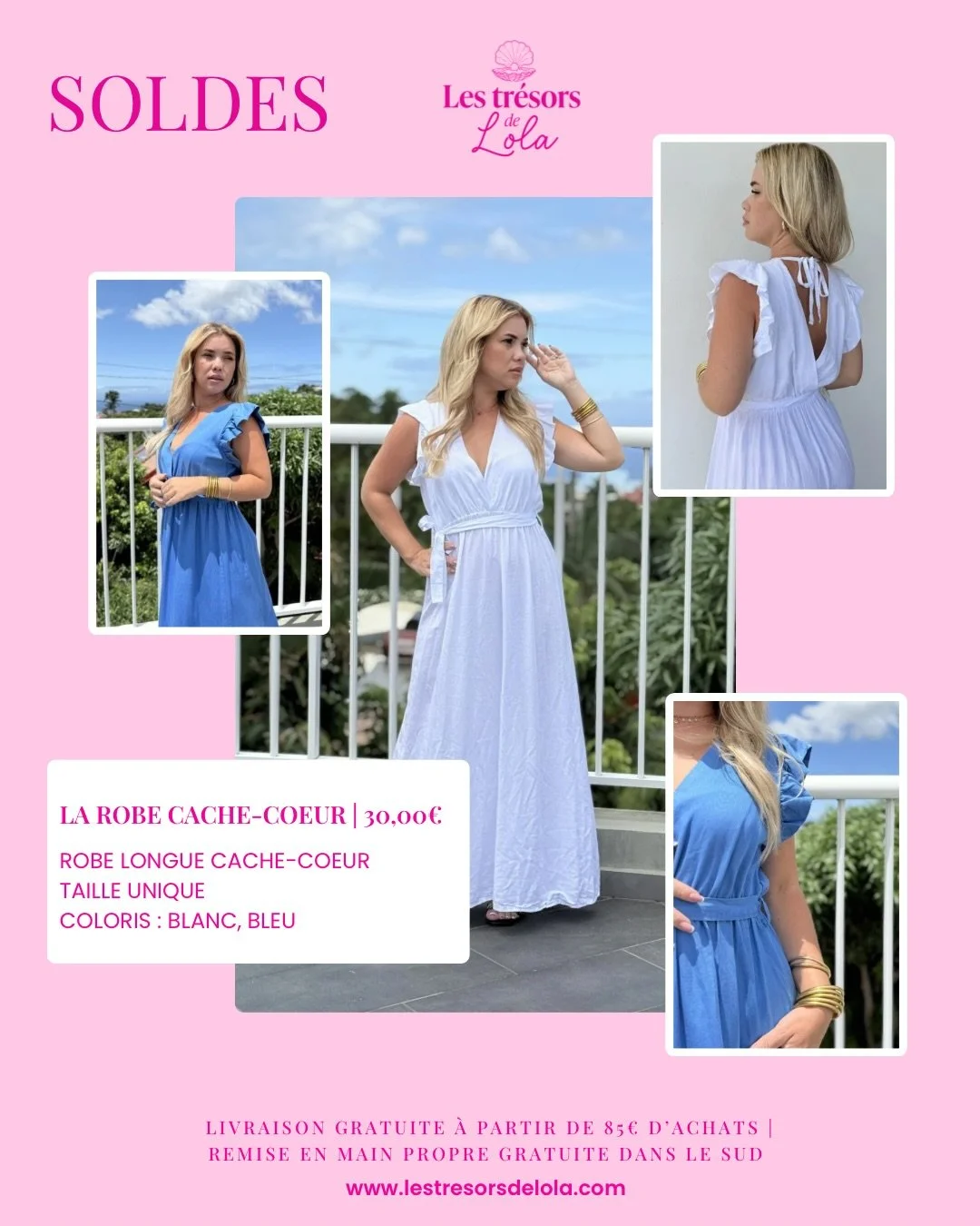 Le plein de p&eacute;pites (et de petits prix) 💖

C&rsquo;est le moment de craquer les filles ! Jusqu&rsquo;au 7 mars, profitez de remises allant jusqu&rsquo;&agrave; -50% sur toute* la boutique... Comment y r&eacute;sister ? 🔥
Direction la boutiqu