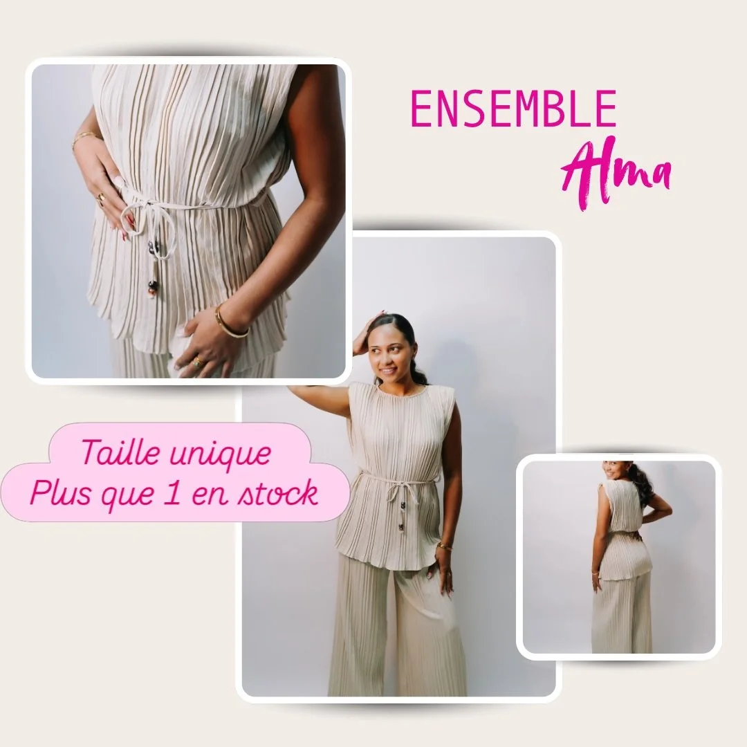 Les filles&hellip; gros coup de c&oelig;ur sur ces ensembles 😍

Des pi&egrave;ces &eacute;l&eacute;gantes, confortables et surtout faciles &agrave; porter du quotidien jusqu&rsquo;aux sorties.

L&rsquo;ensemble rose Bella 🩷 L&rsquo;ensemble beige A