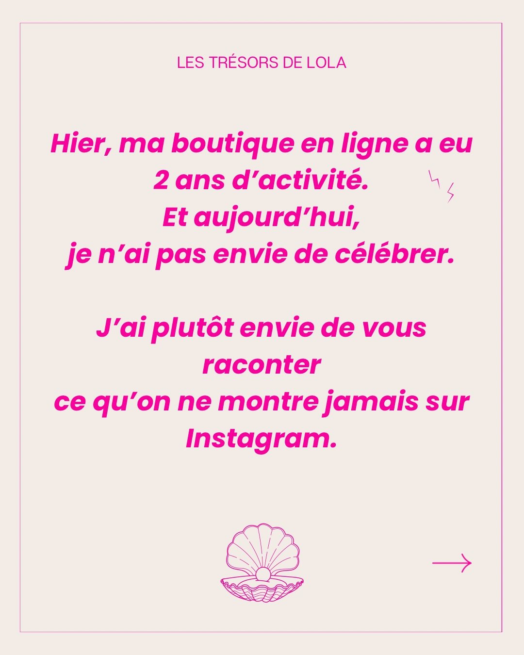 2 ans d&eacute;j&agrave; 🎂

Merci d&rsquo;&ecirc;tre l&agrave;, de pr&egrave;s ou de loin, depuis le d&eacute;but ou depuis quelques jours seulement 🌸🩷

🎁 Mon cadeau pour vous :
-20% sur toute la boutique avec le code MERCI20 pendant 48h.