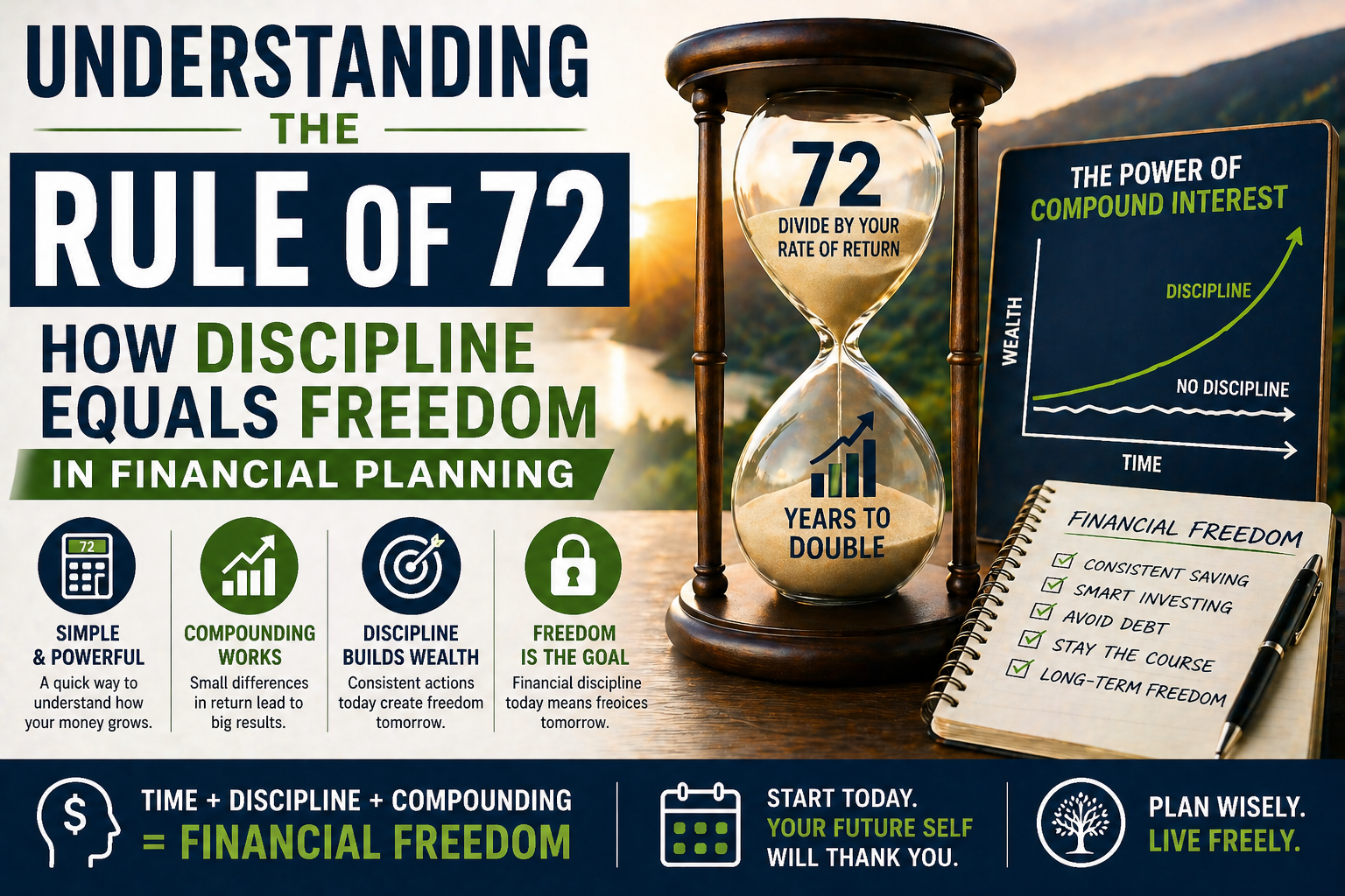 Understanding the Rule of 72: How Discipline Equals Freedom in Financial Planning