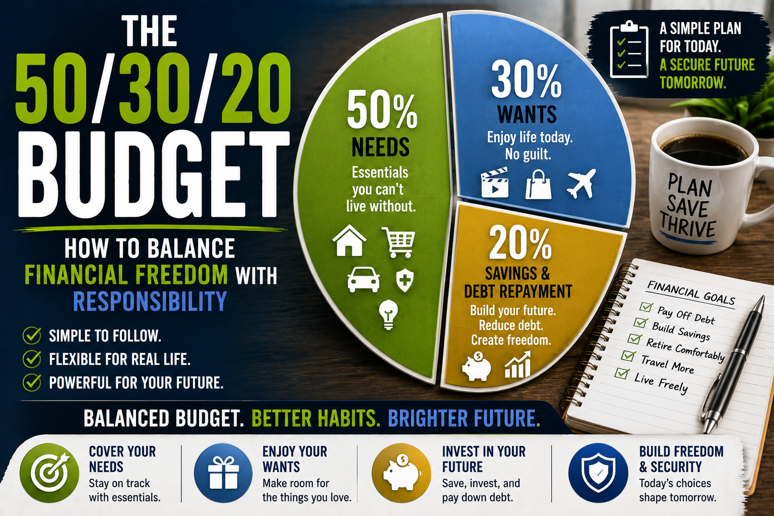 The 50/30/20 Budget: How to Balance Financial Freedom with Responsibility