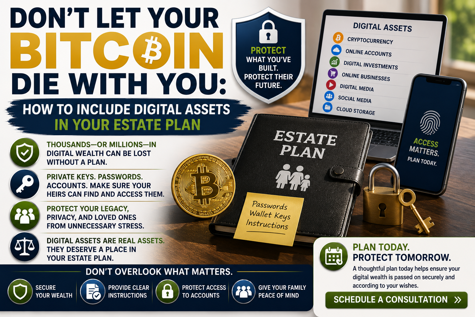 Don’t Let Your Bitcoin Die With You: How to Include Digital Assets in Your Estate Plan