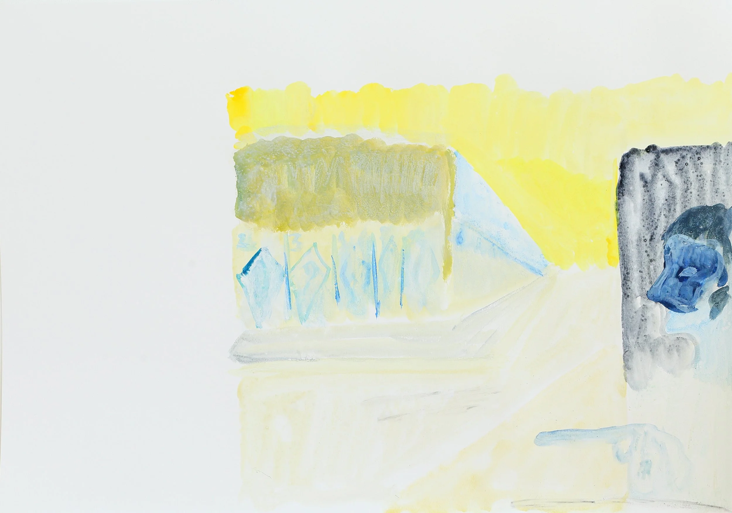 UNTITLED, 42 x 30 cm, aquarel and gouache on paper, 2025