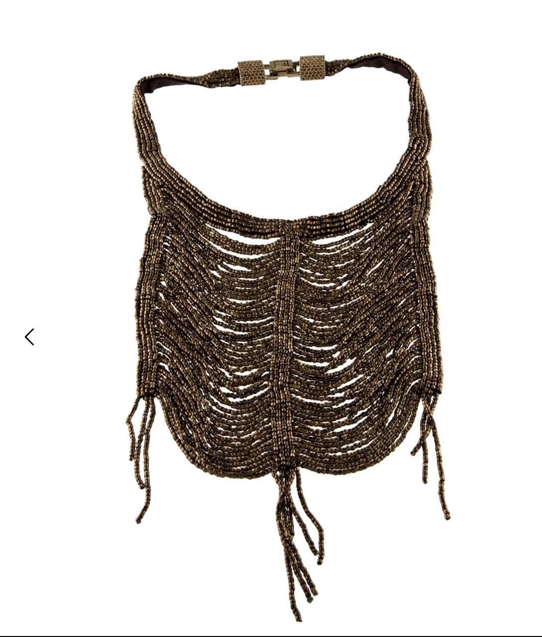 Christian Dior by John Galliano Masai Beaded Bib Necklace - 1997