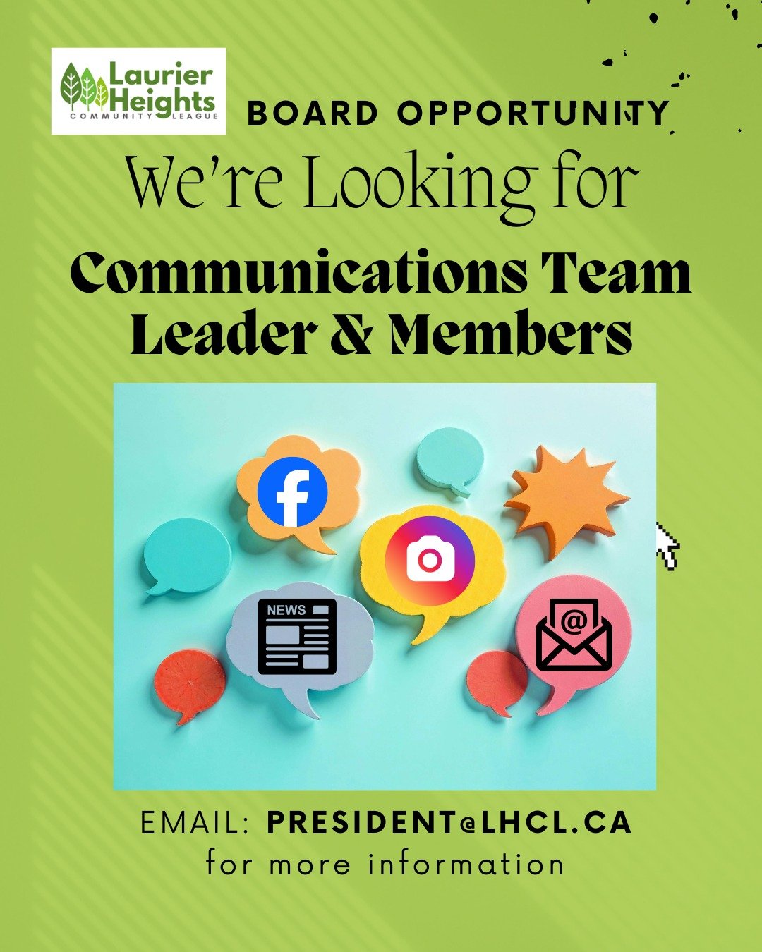 New Year = New Volunteer Opportunities with the LHCL.

See the LINK IN PROFILE for more info and the January E-Newsletter.