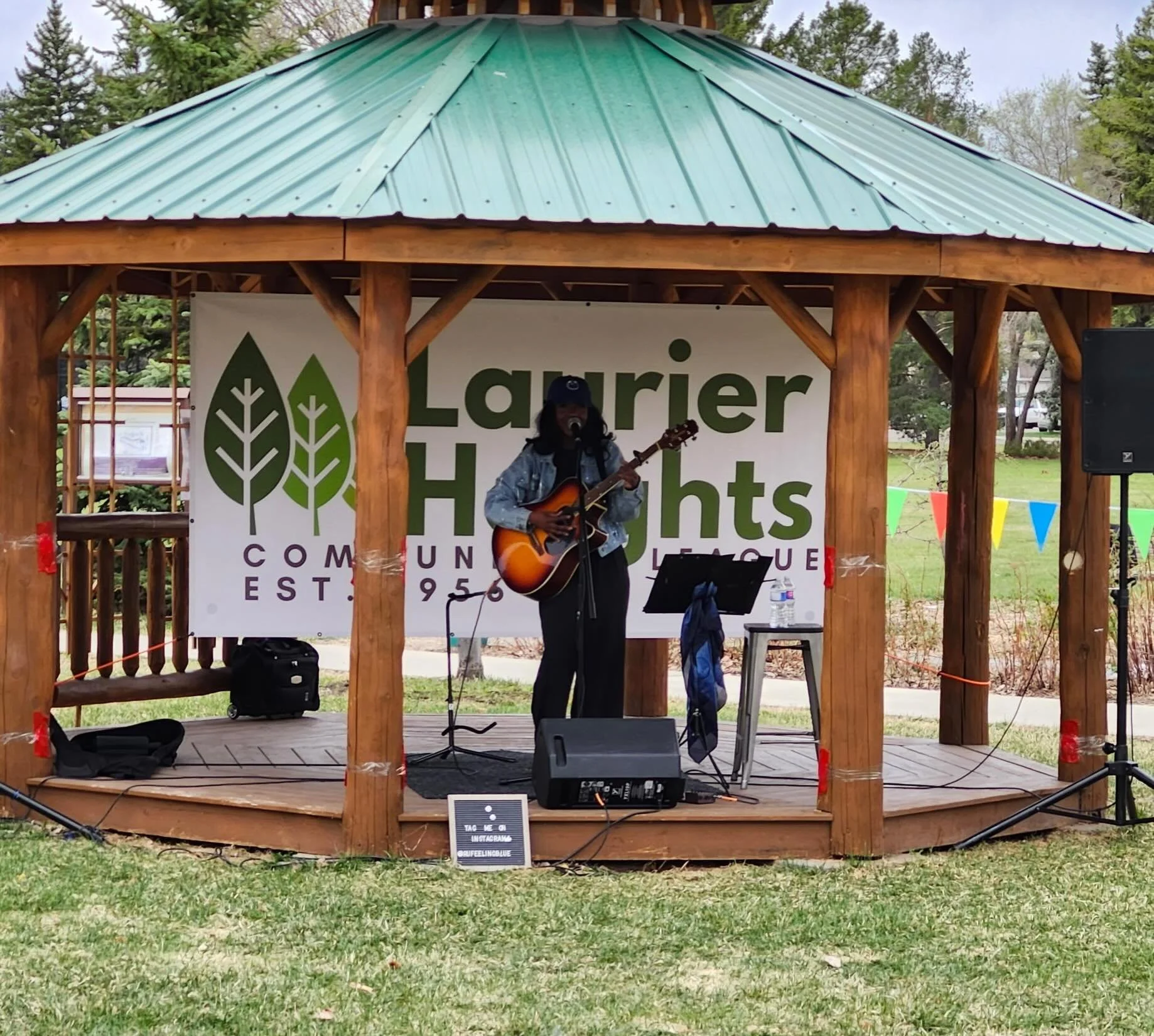 Our very first Gazebo Session with @rufeelingblue on May 13 was fantastic! What did you all think? Looking forward to the upcoming Wednesday shows - see you at the Gazebo! 💚