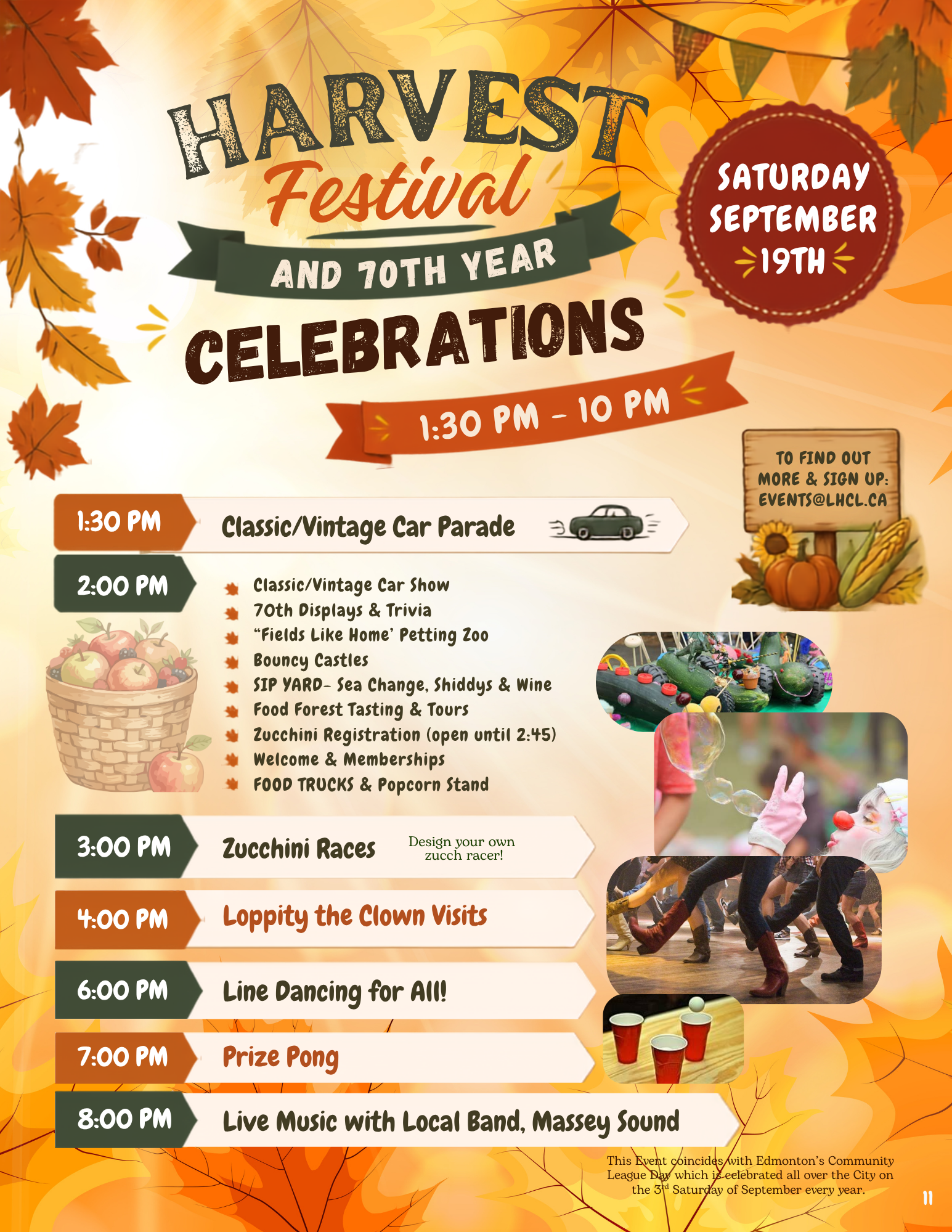 2026 HARVEST FAIR & 70TH Anniversary Celebrations