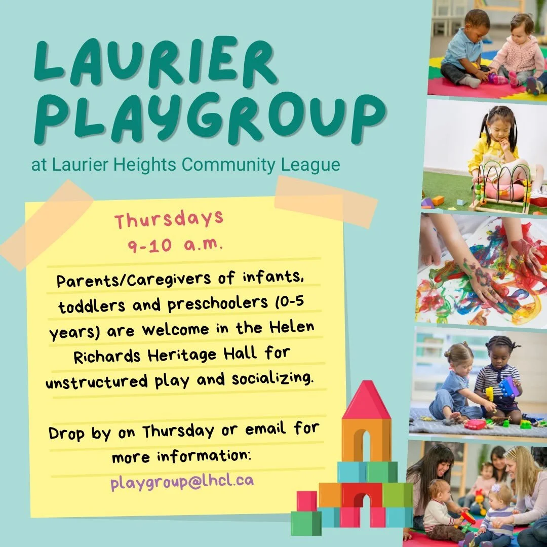 Playgroup is at a new time! Come join us Thursday mornings for playtime and conversation.