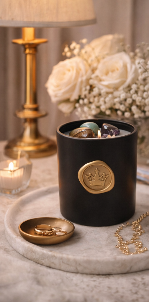 BLACK CHAMPAGNE ABUNDANCE CANDLE