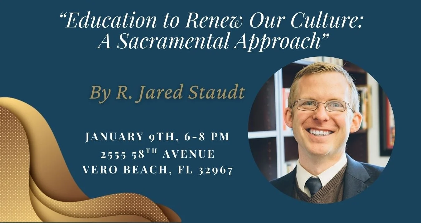 Faith and Reason Speaker Series ft. Dr. R. Jared Staudt