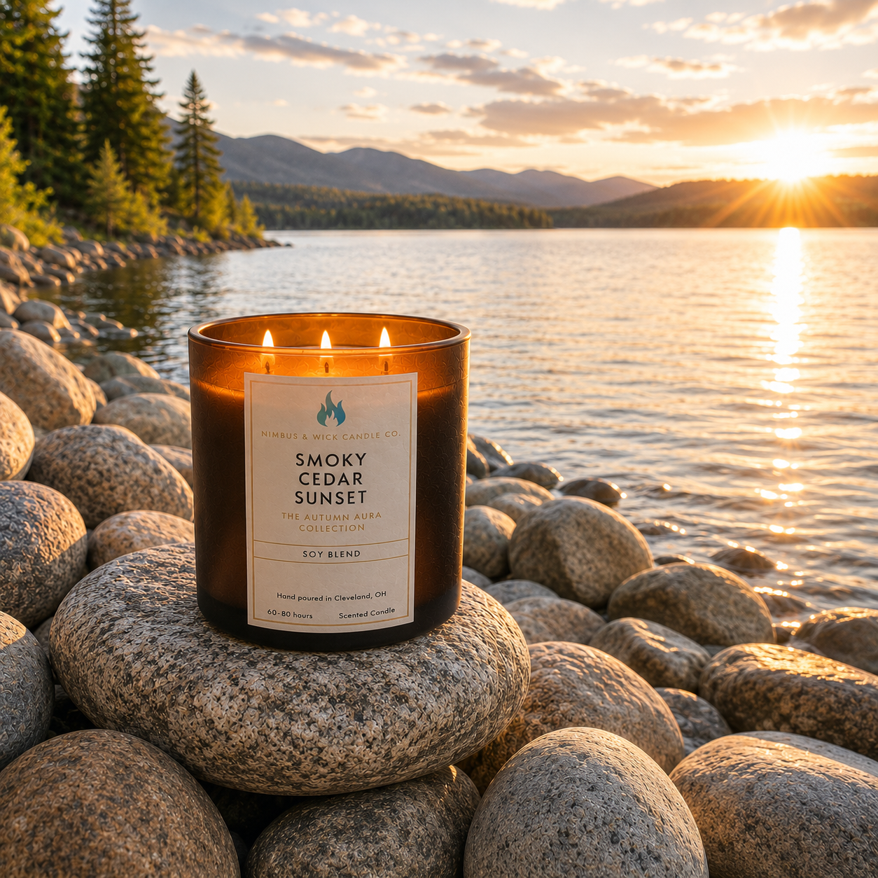 Smoky Cedar Sunset