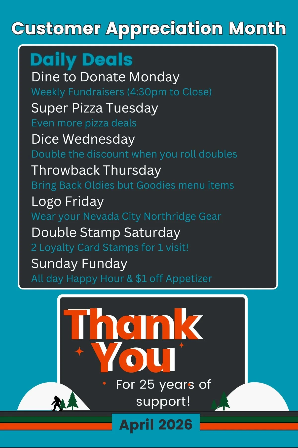 Customer Appreciation Month