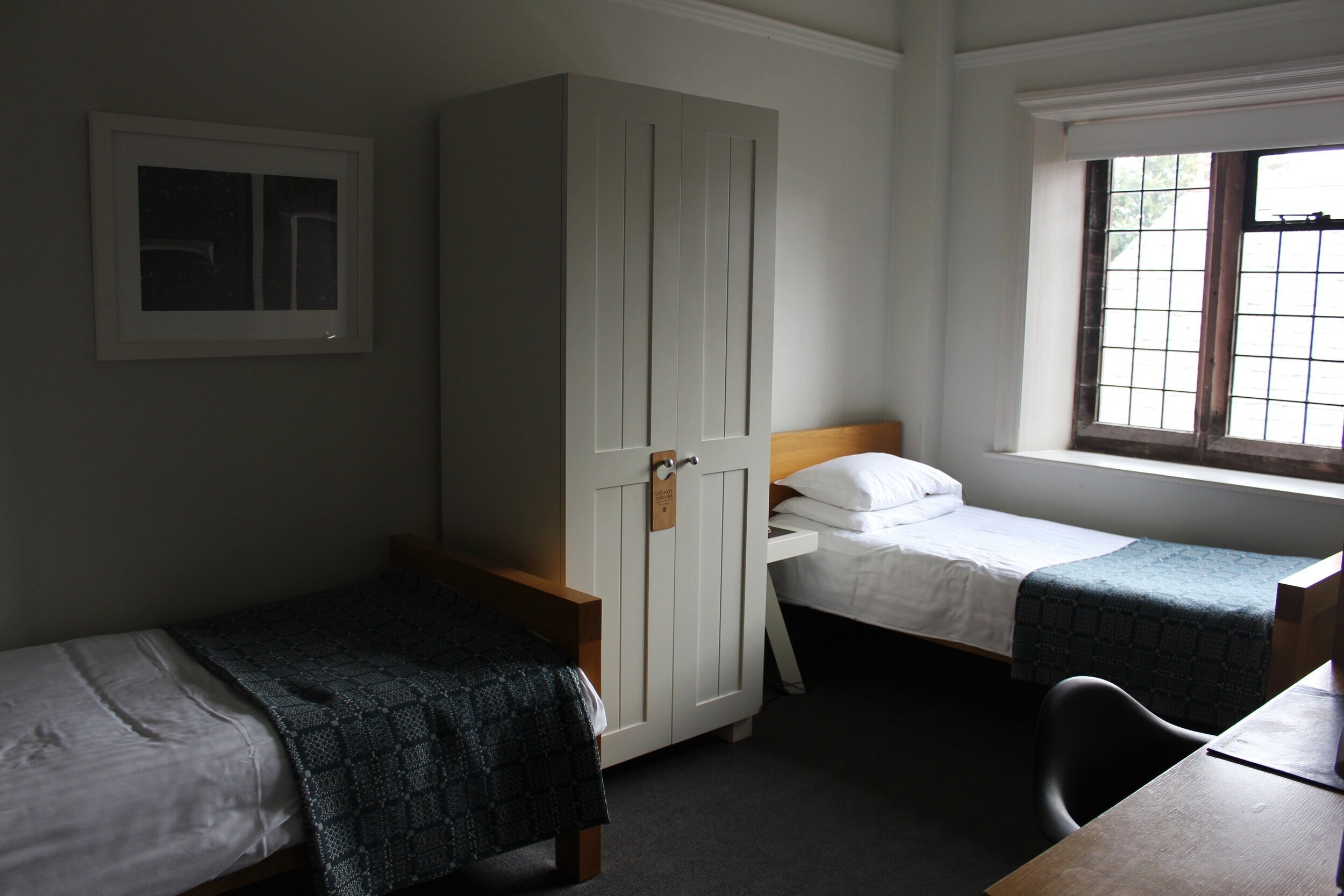 Our bedroom at Gladstone's Library