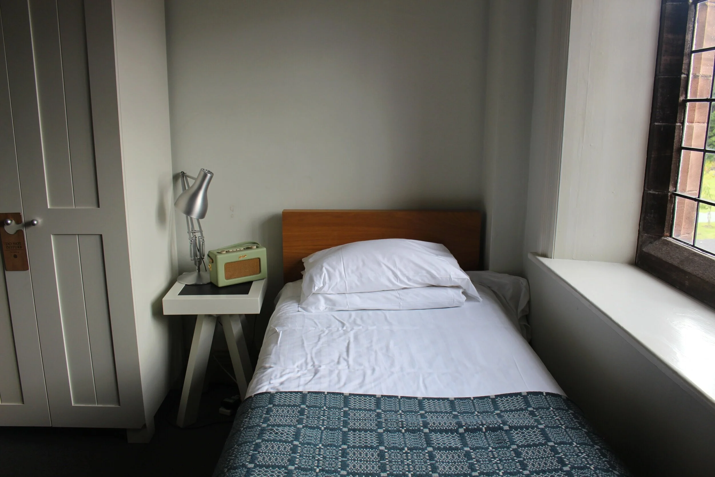 Our bedroom at Gladstone's Library