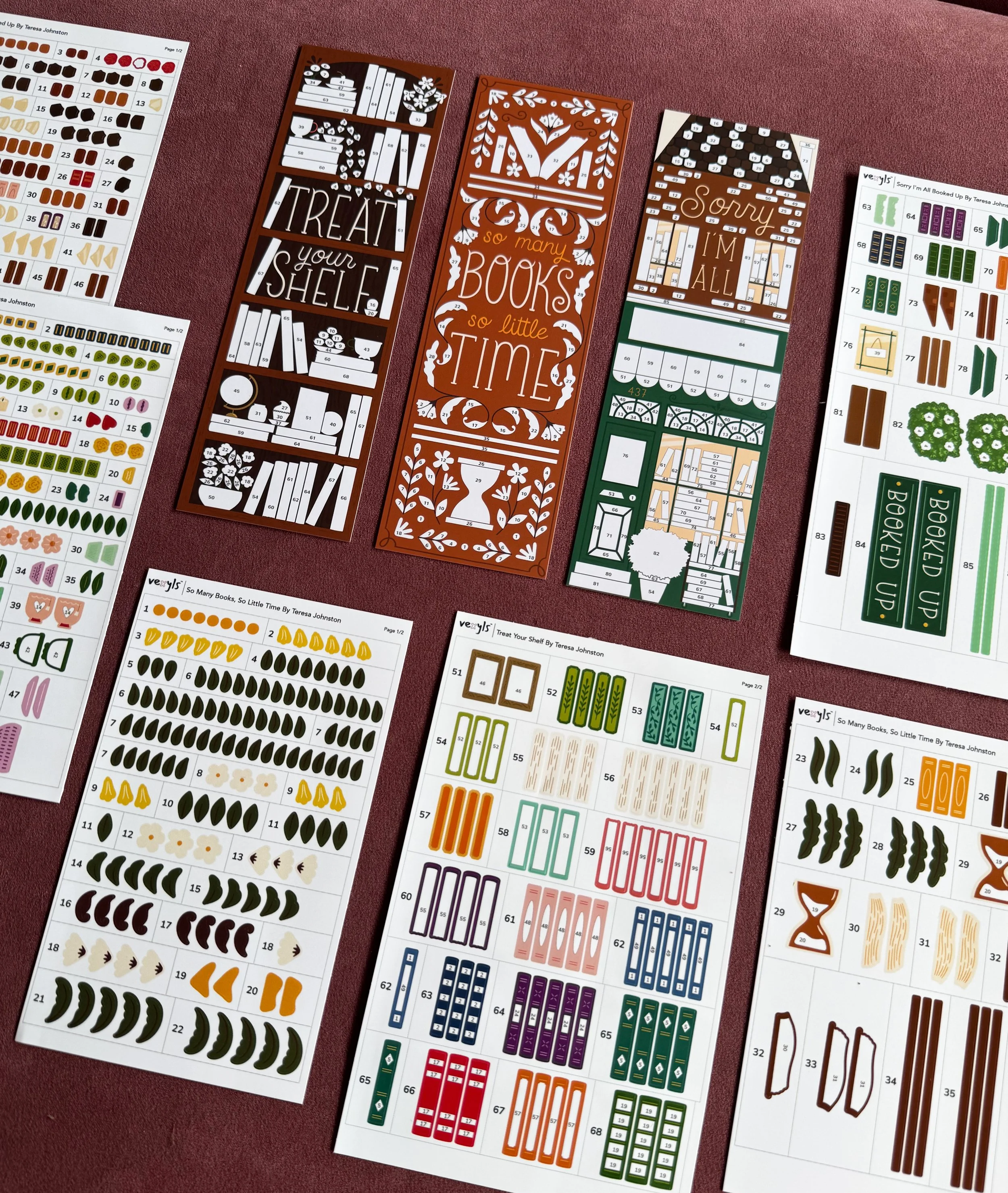Vexyls Bookish Bookmarks Set