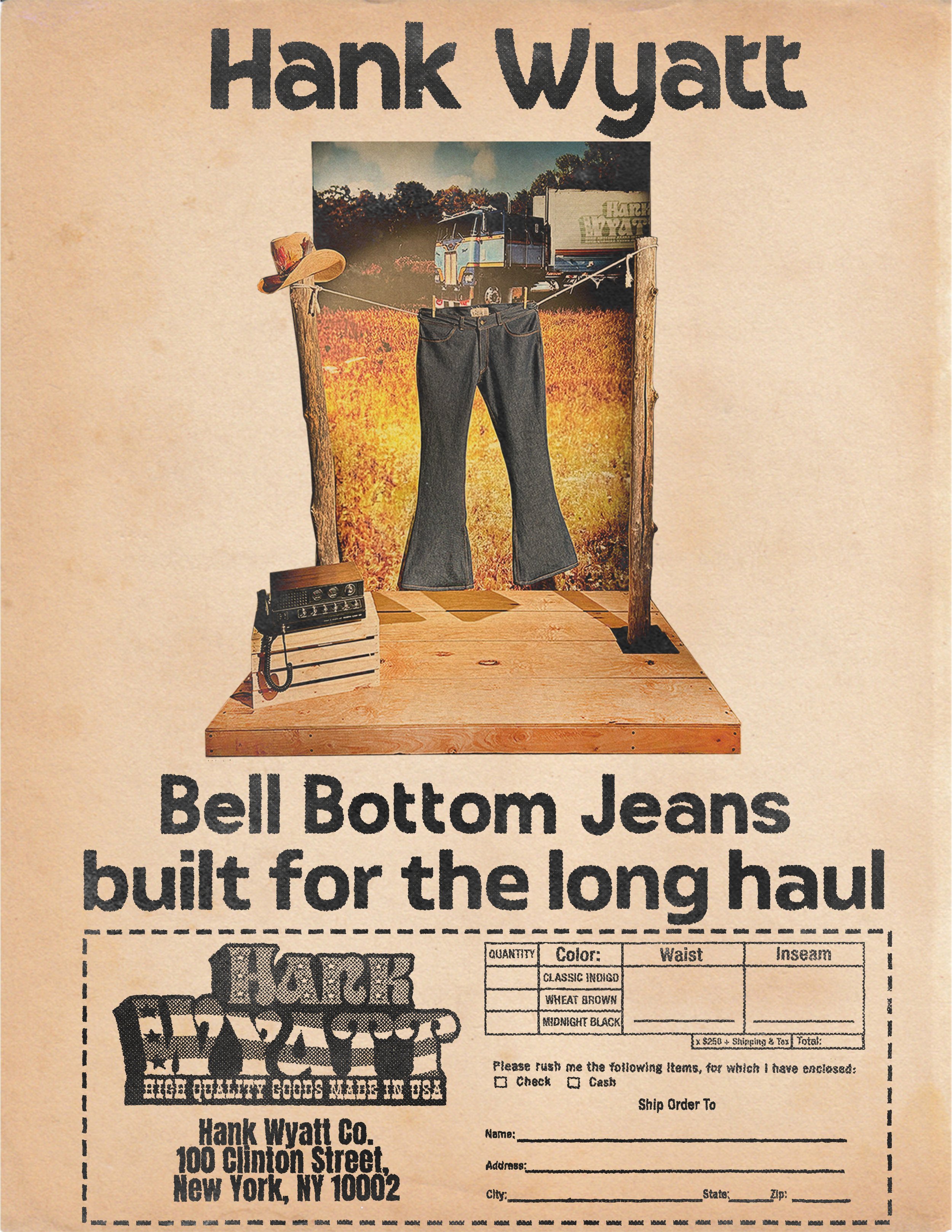 Hank Wyatt Bell Bottom Jeans