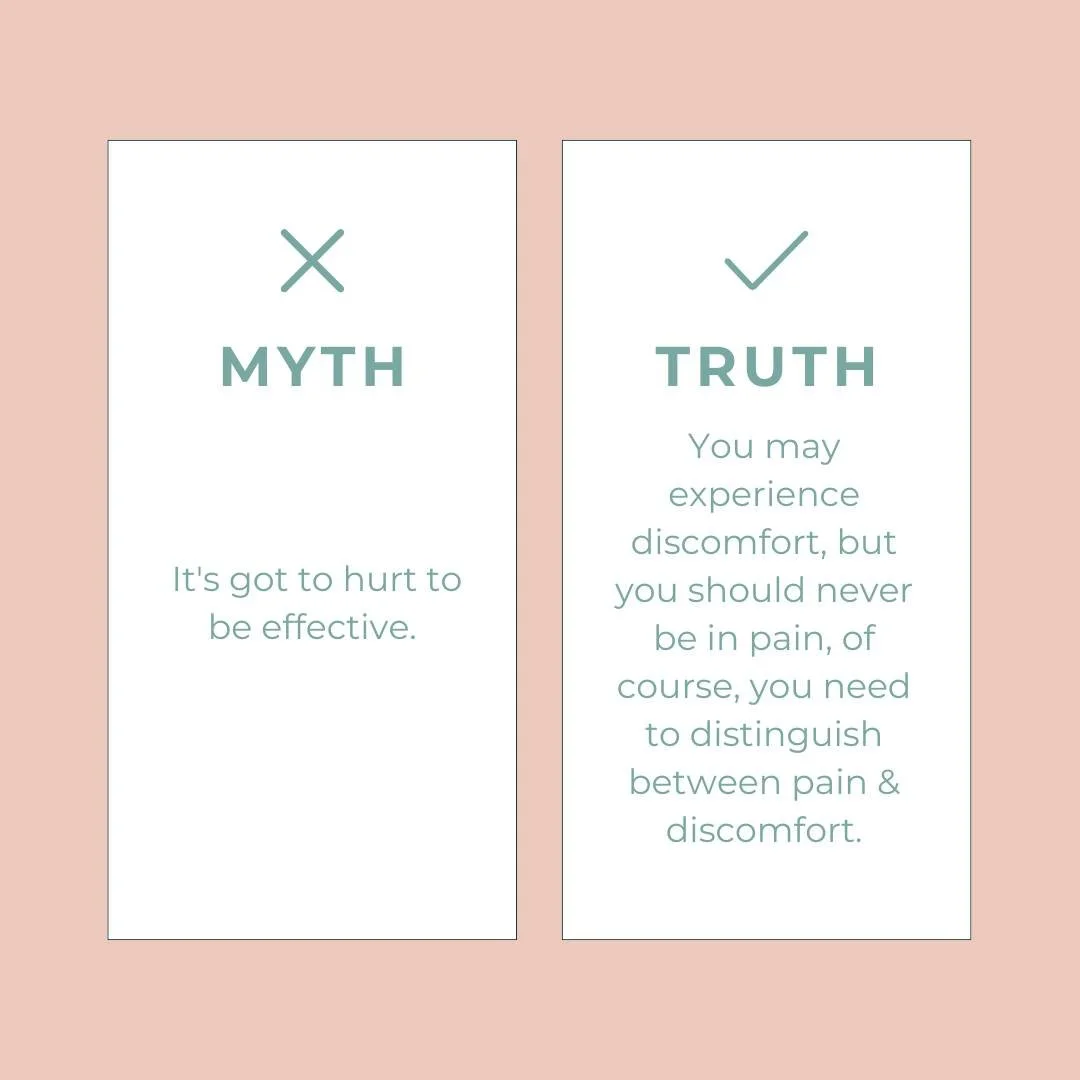 We have all heard the saying "No pain, no gain". But this isn't necessarily true for massage therapy. 

What is important when performing a massage is for the client to be able to fully relax in order to support the muscles to release. If t