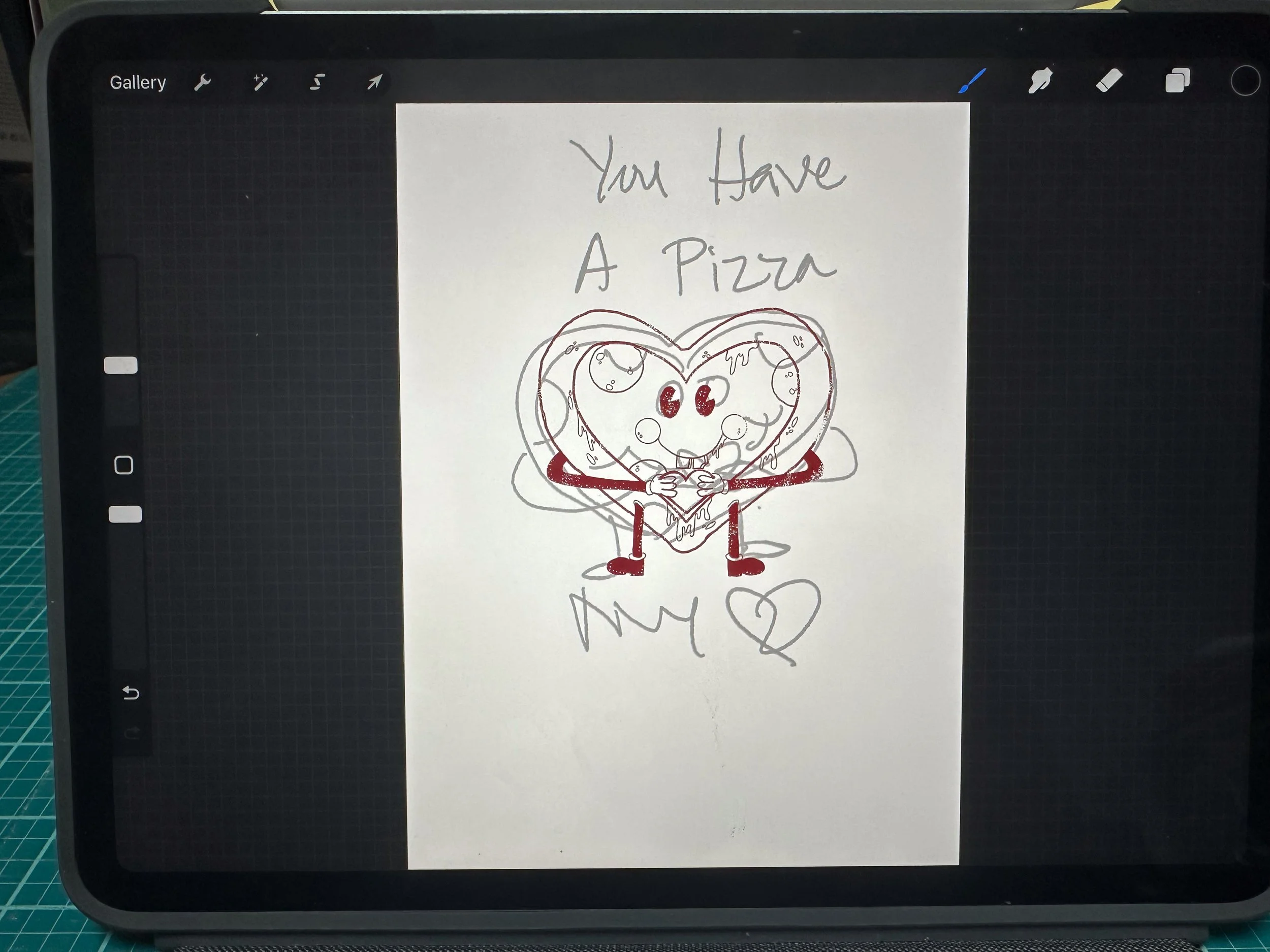 Retro Pizza Illustration