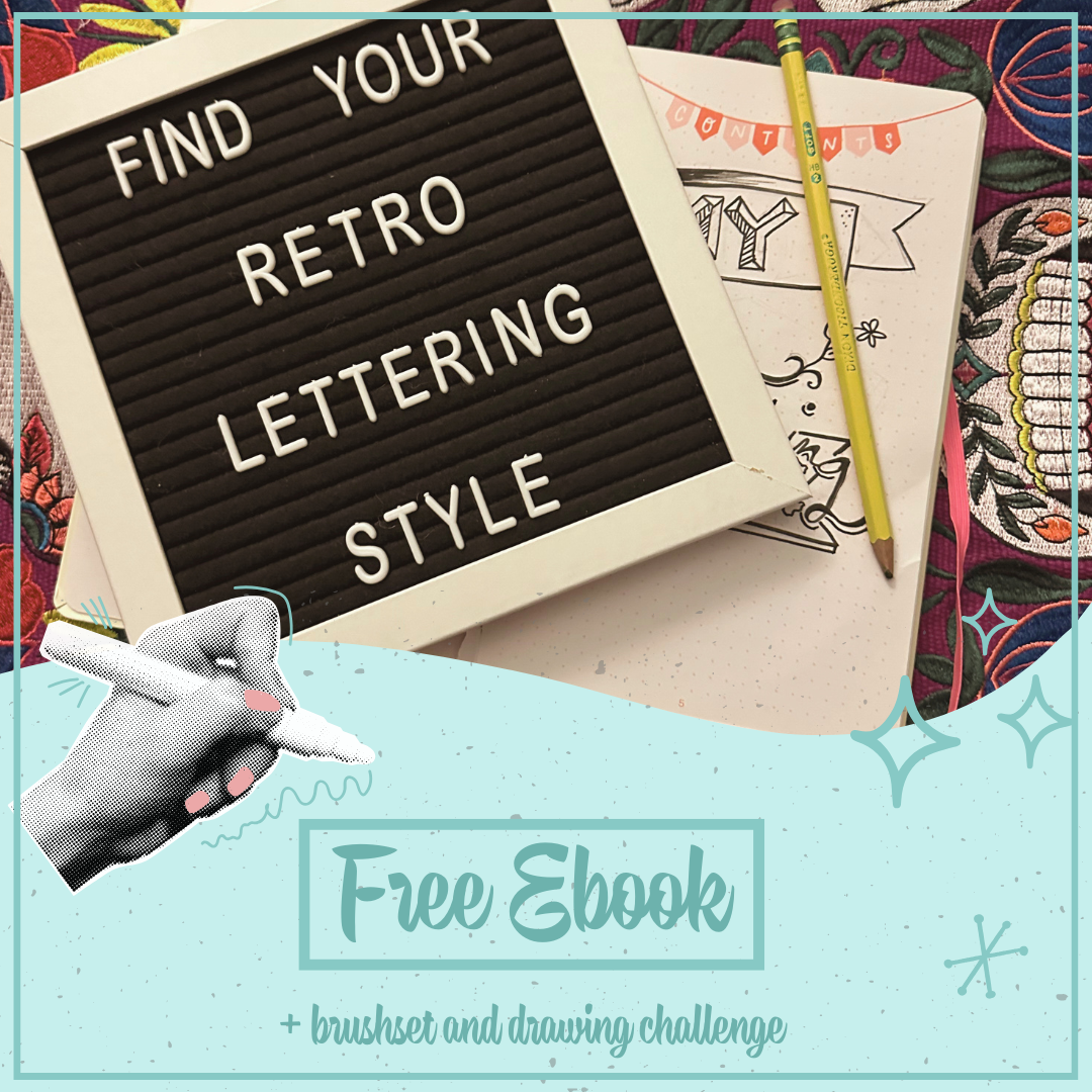 find your retro lettering style