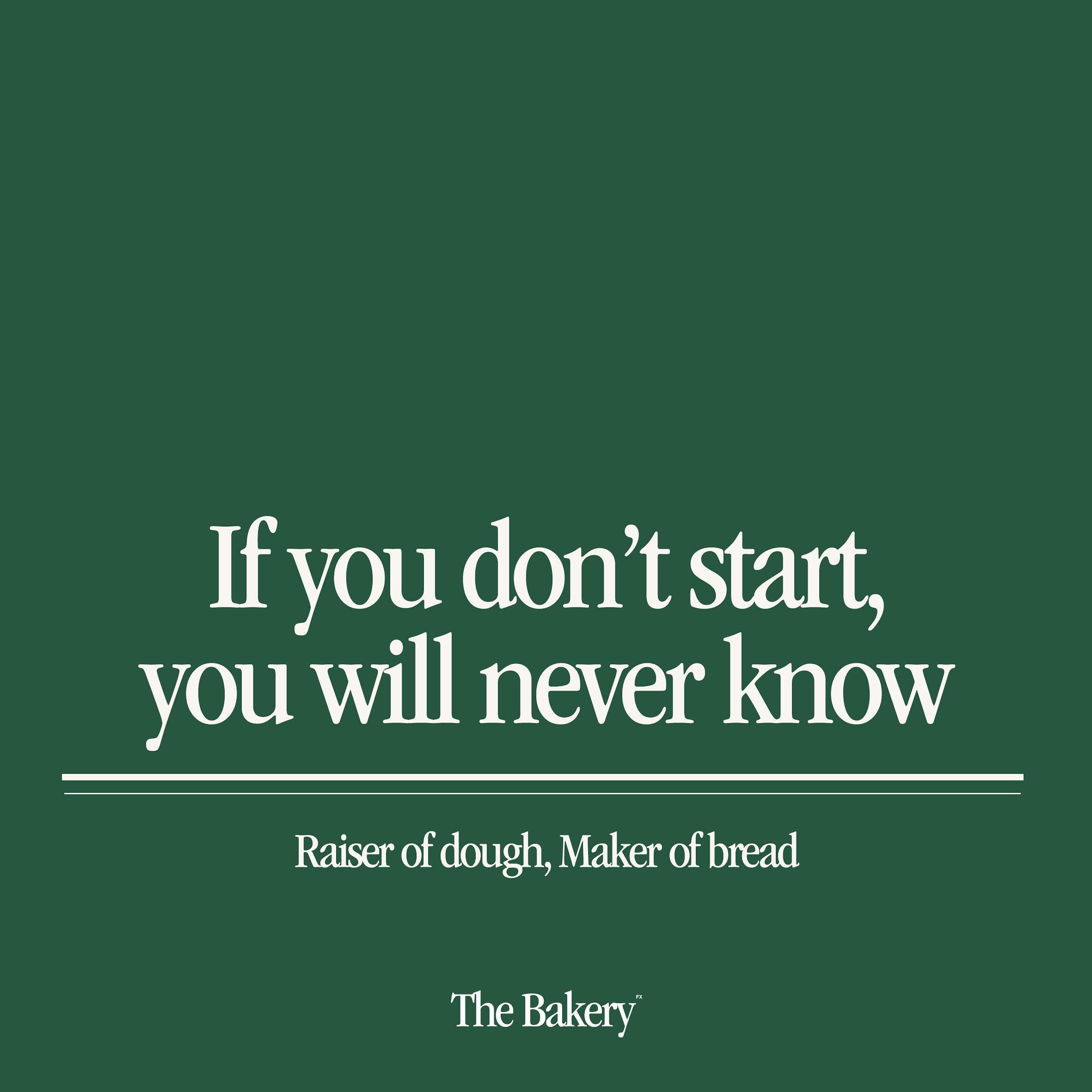 If you don&rsquo;t start, you will never know. 💫

Are you ready to raise your trading game? 

At The Bakery, we help new &amp; existing traders find profitability by exposing them to a statistically backed framework and equipping them with the tools