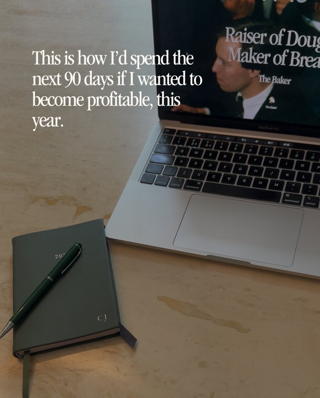 The next 90 days could set the foundations for life 📋

➡️ Swipe 

It&rsquo;s boring, repetitive and you&rsquo;ve probably heard it all before. But it&rsquo;s necessary. 

Do what&rsquo;s right. Set the tone for the year.

&ldquo;Raiser of Dough, Mak