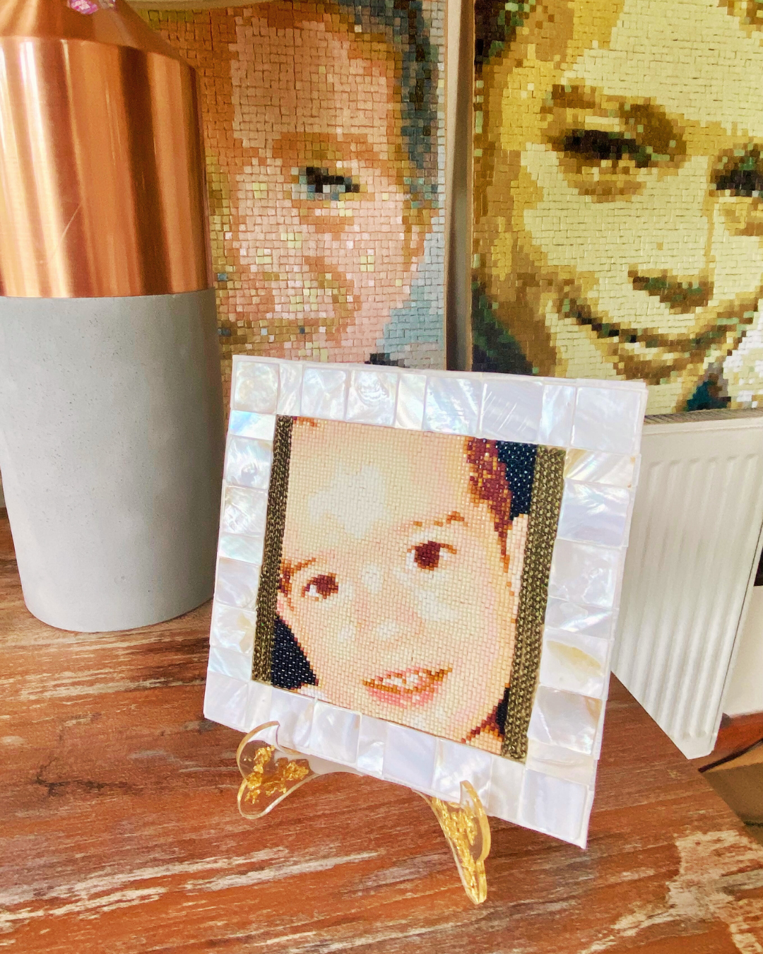 Retrato micromosaico 