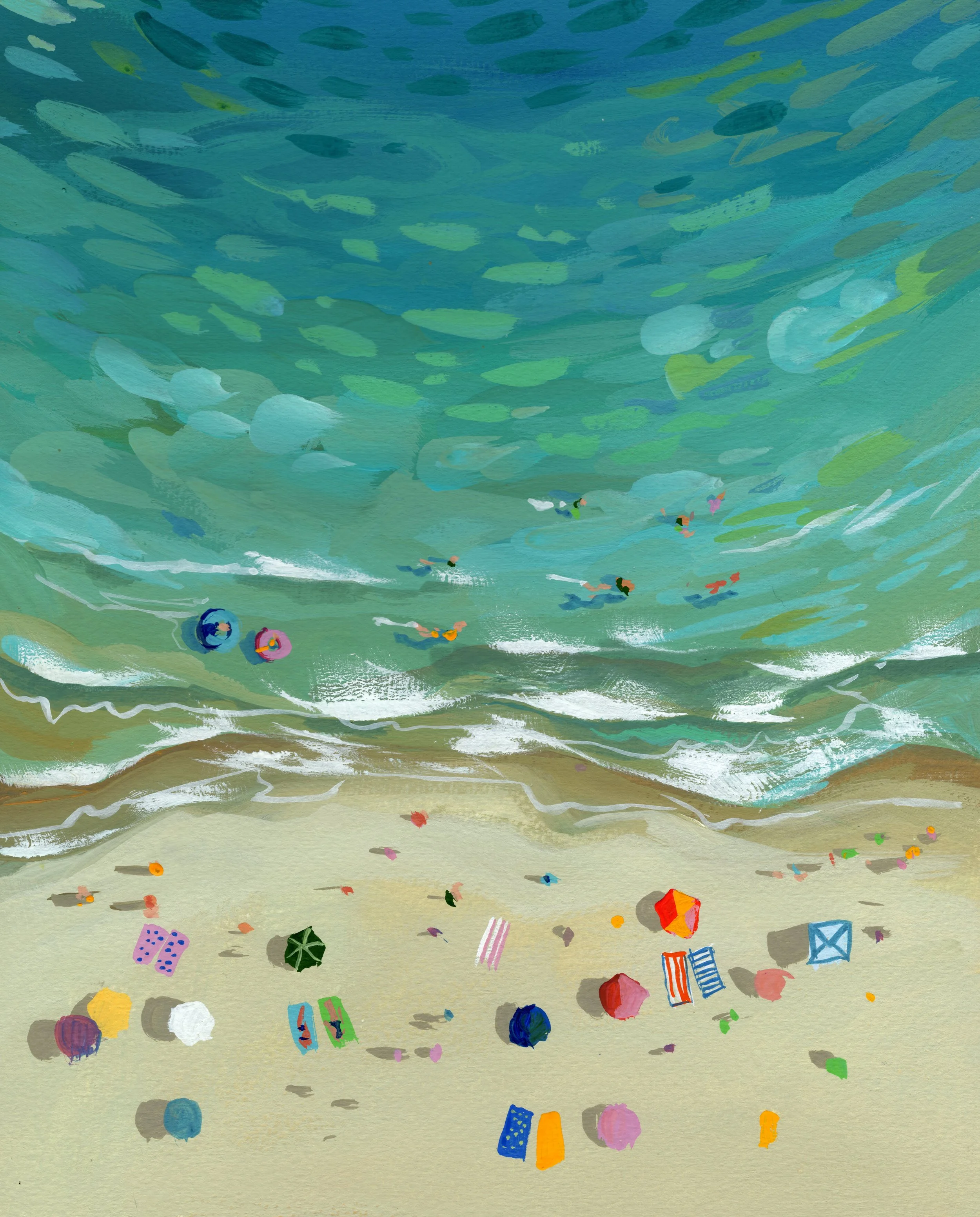 Aerial Beach II 8x10"