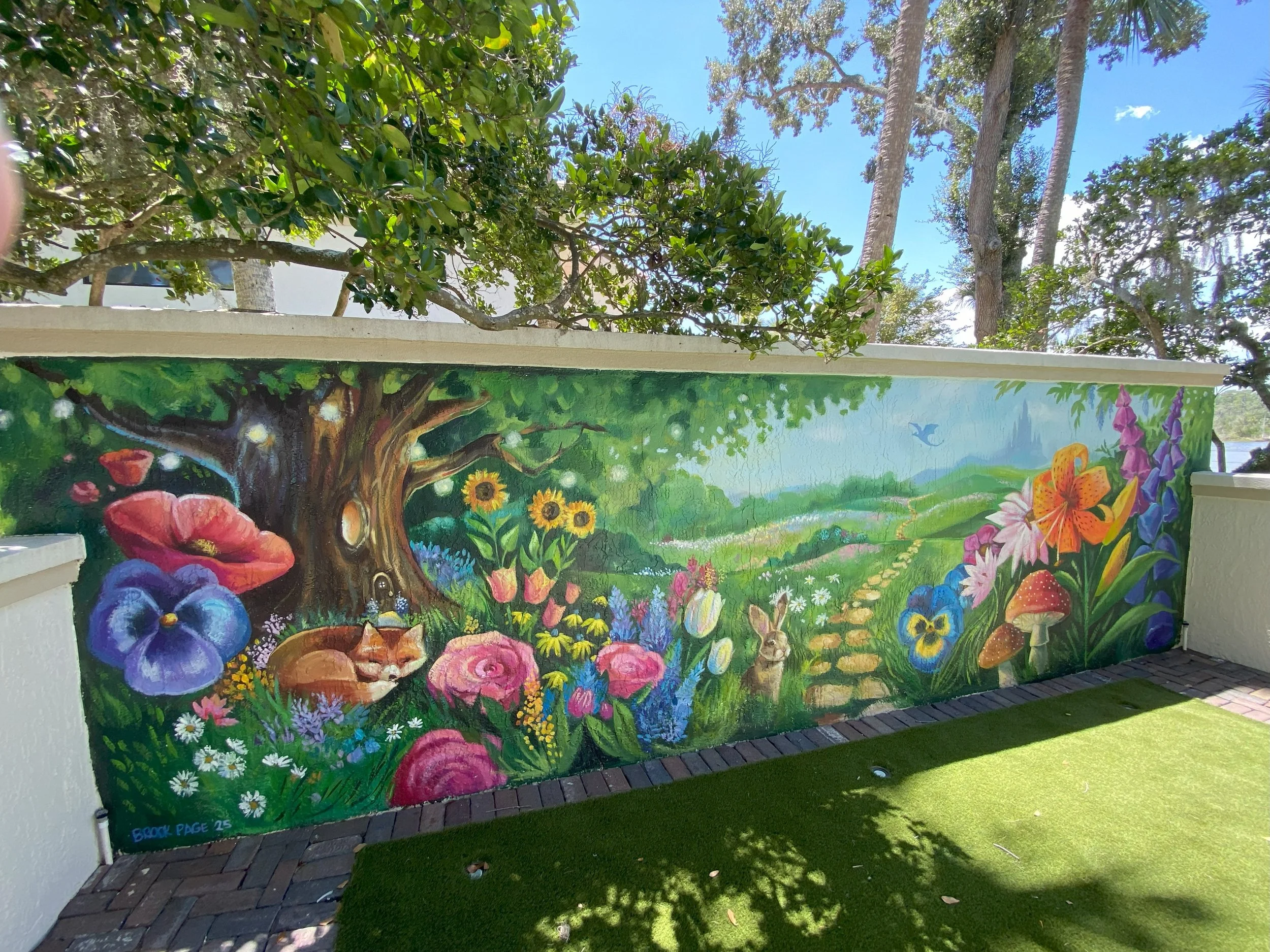 Magic Garden Mural - Private Residence