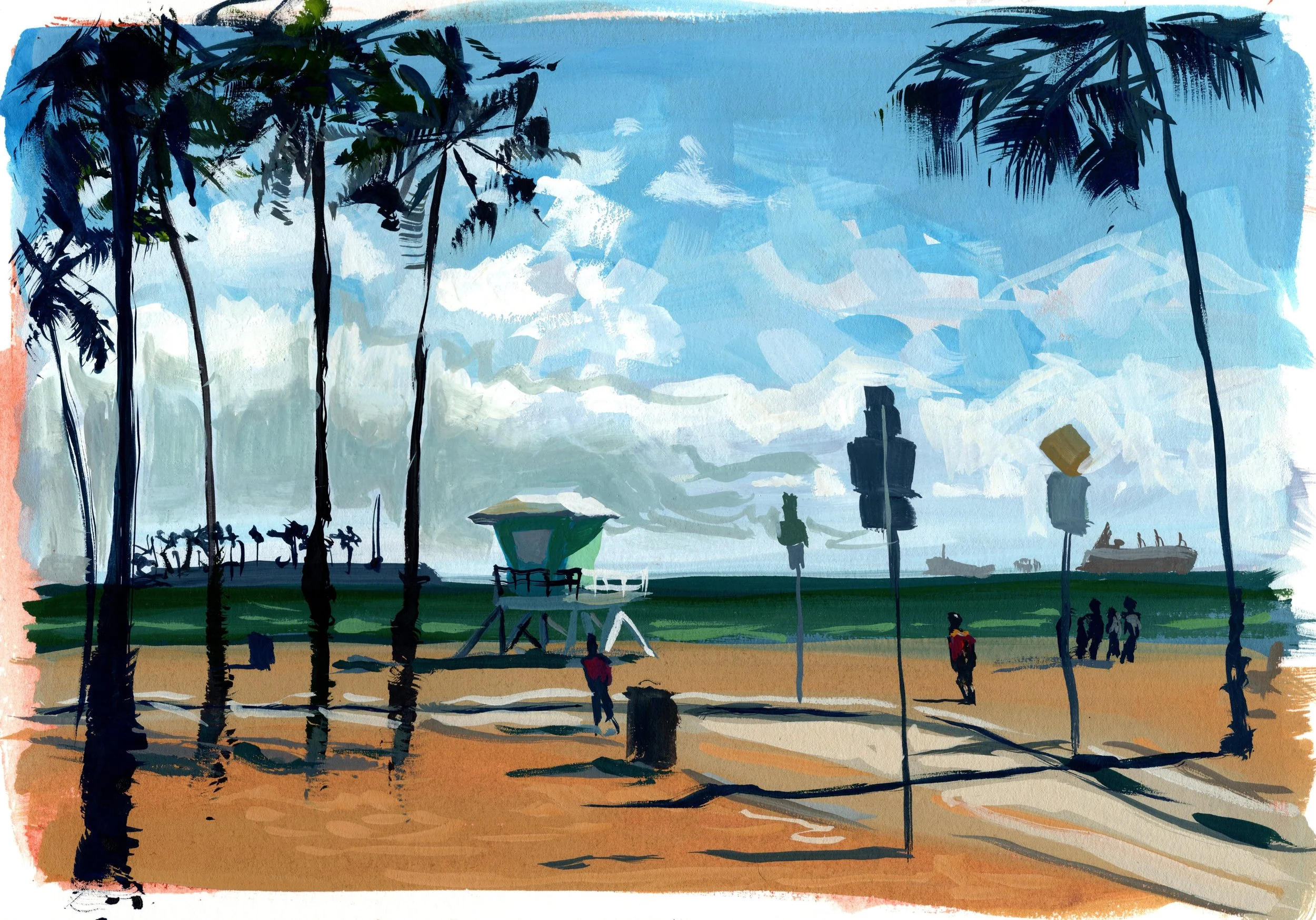 Long Beach - Fine Art Print