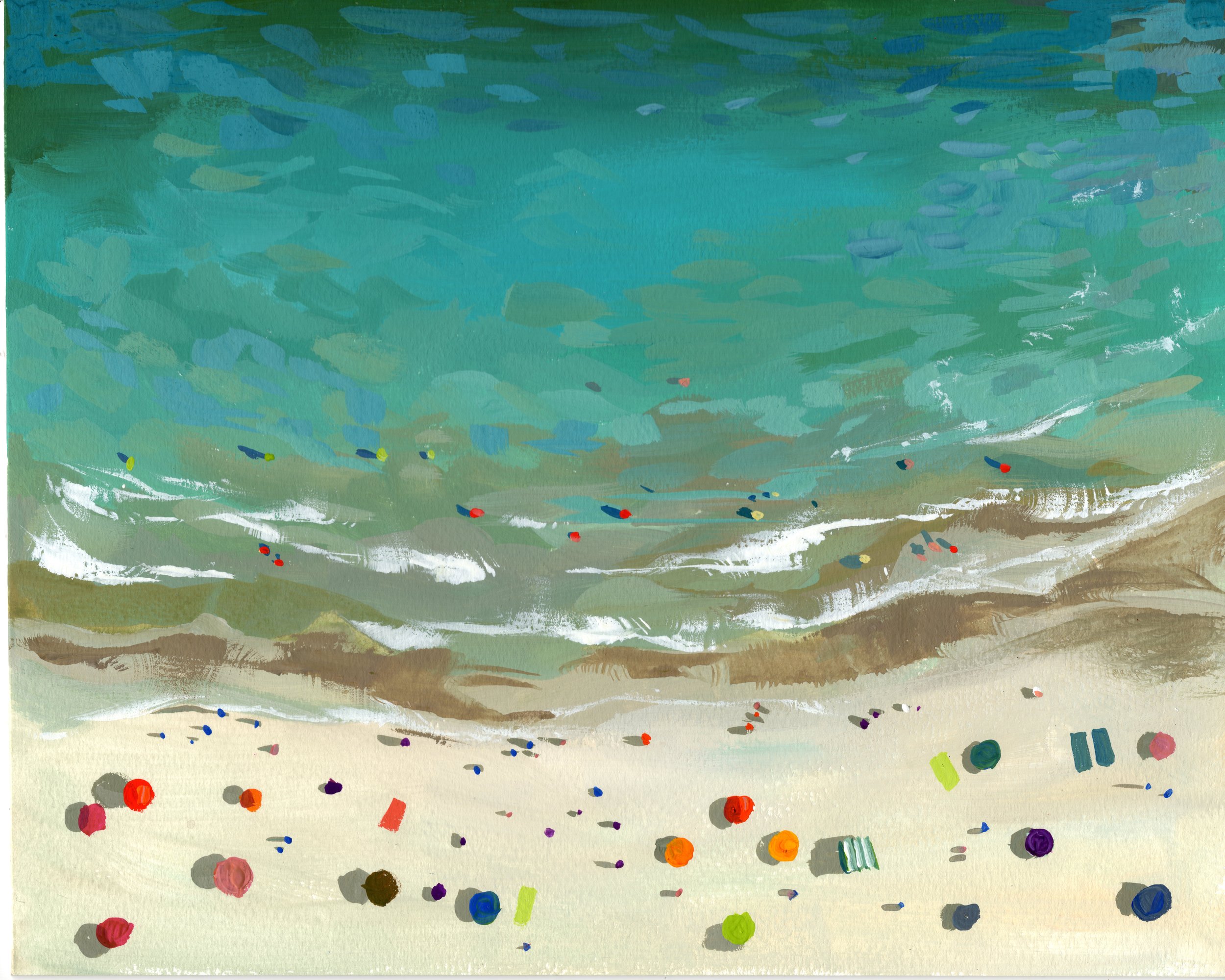 Aerial Beach Horizontal - Fine Art Print
