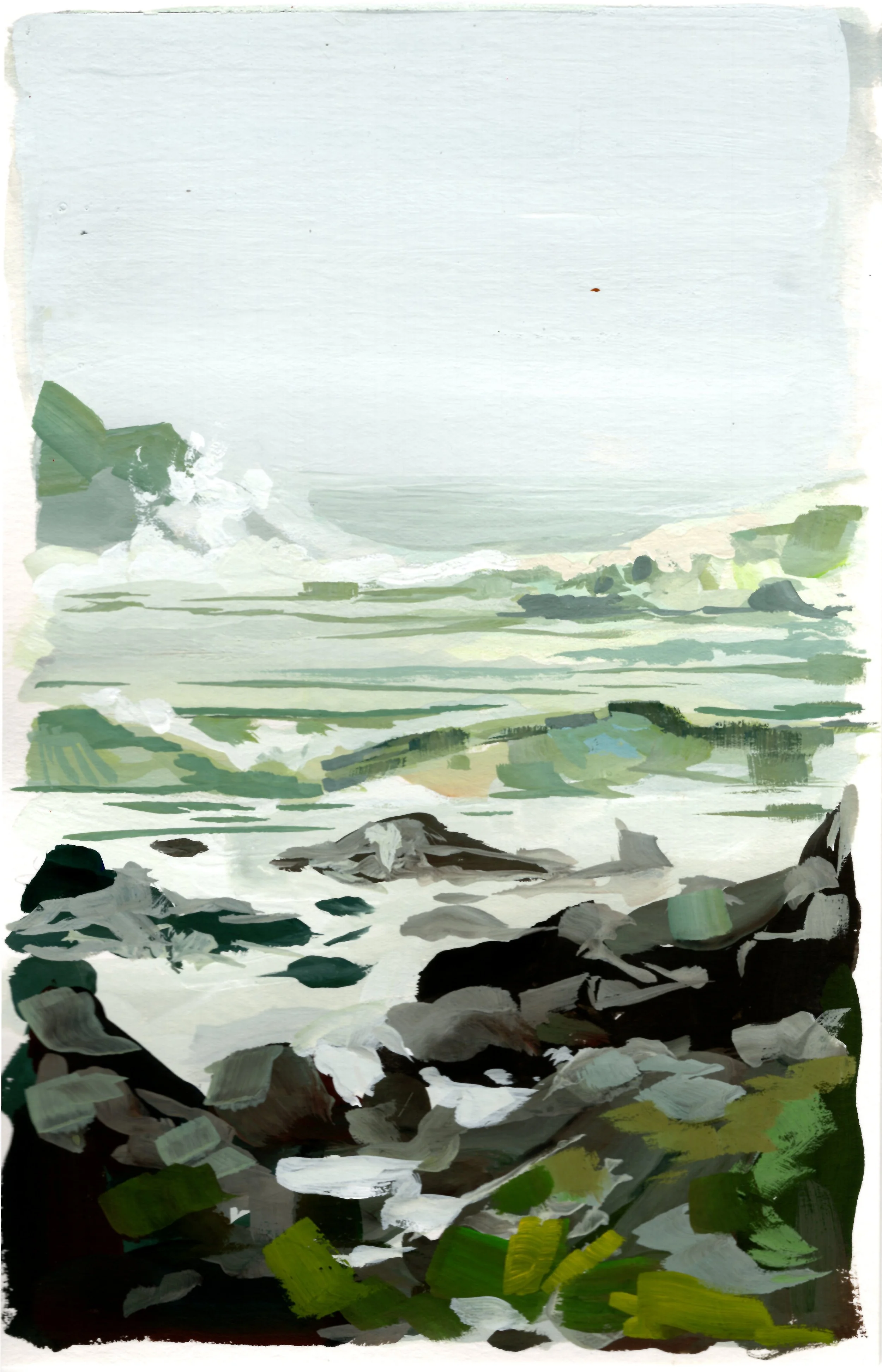 Waves and Rocks - Fine Art Print