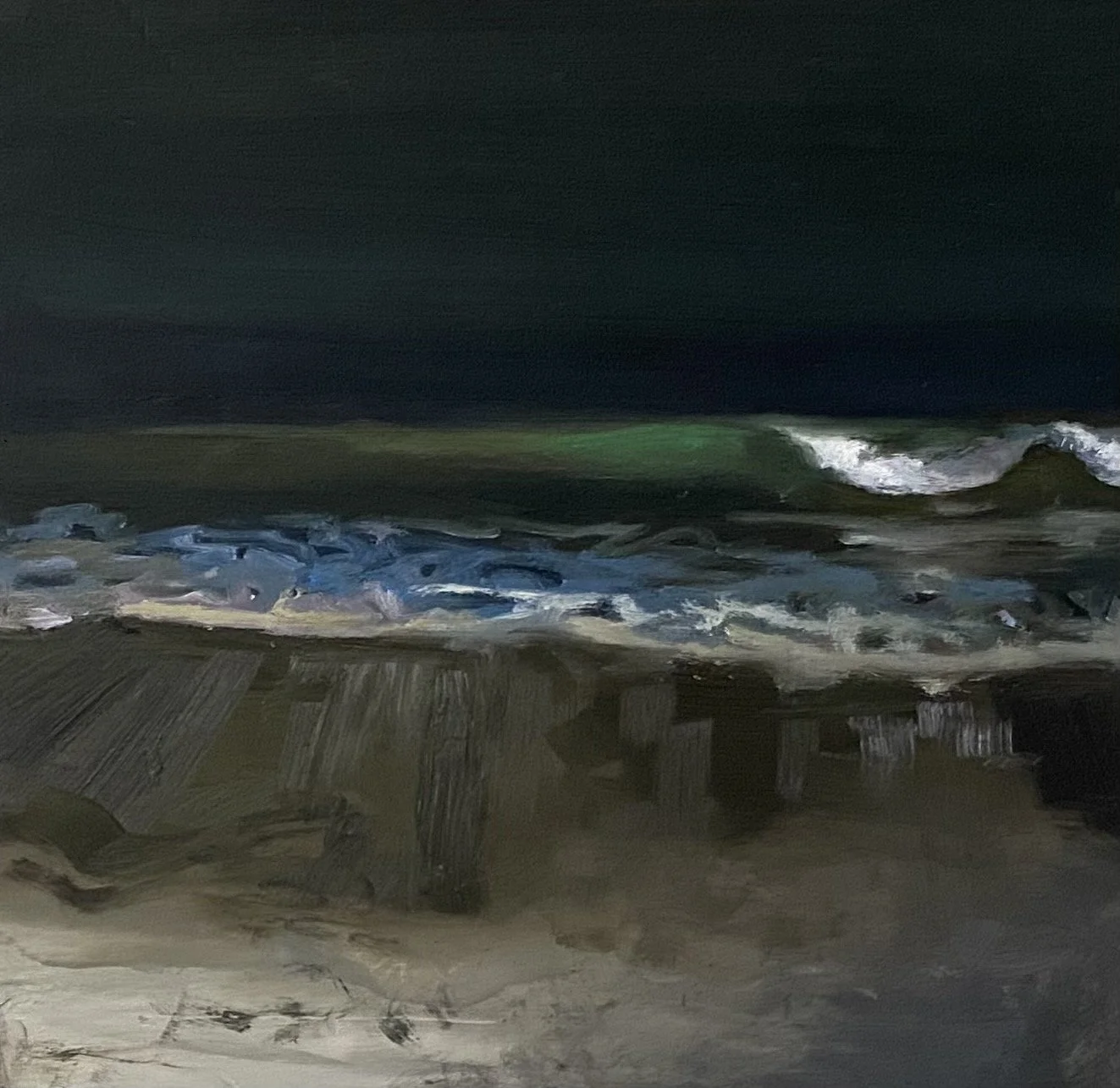 Night Series - 10x10" Oil on cradled panel, 2022-2024